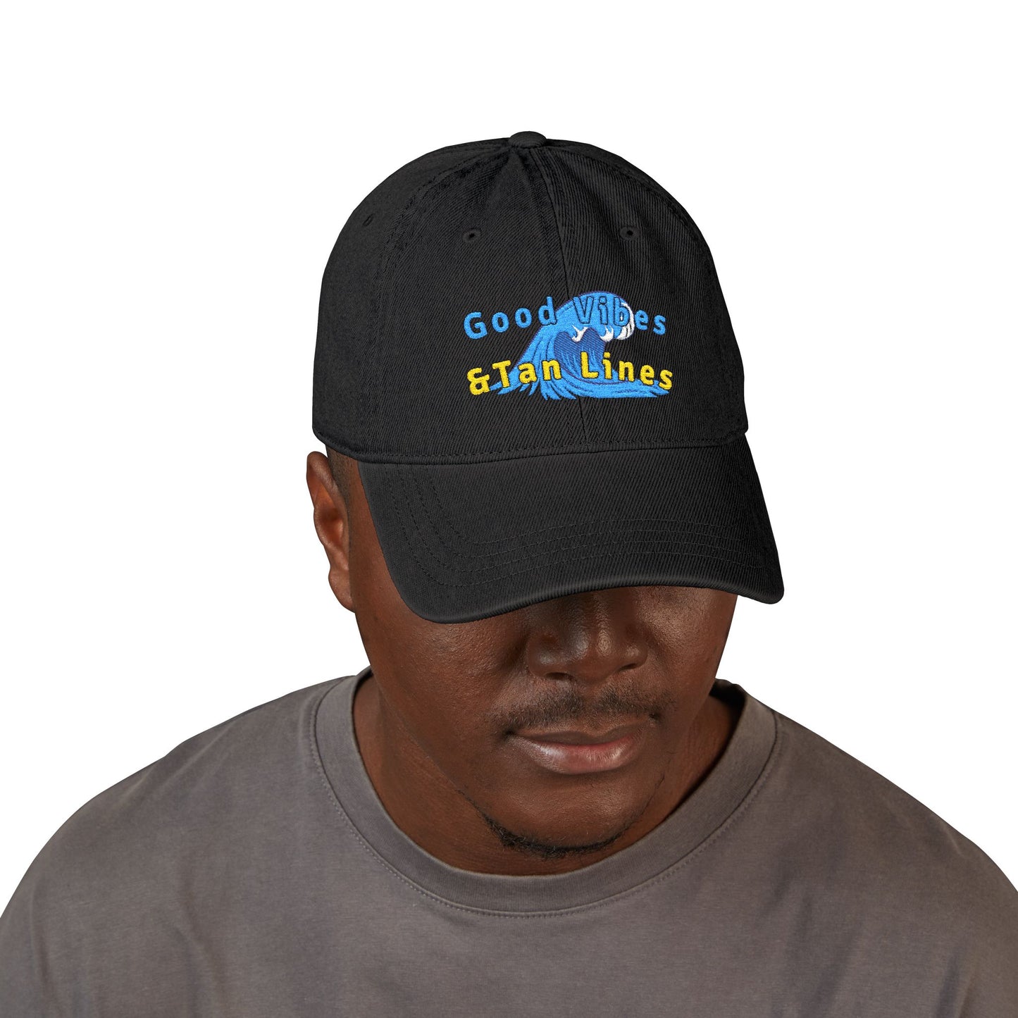 Good Vibe & Tan lines Denim Hat (Embroidery)