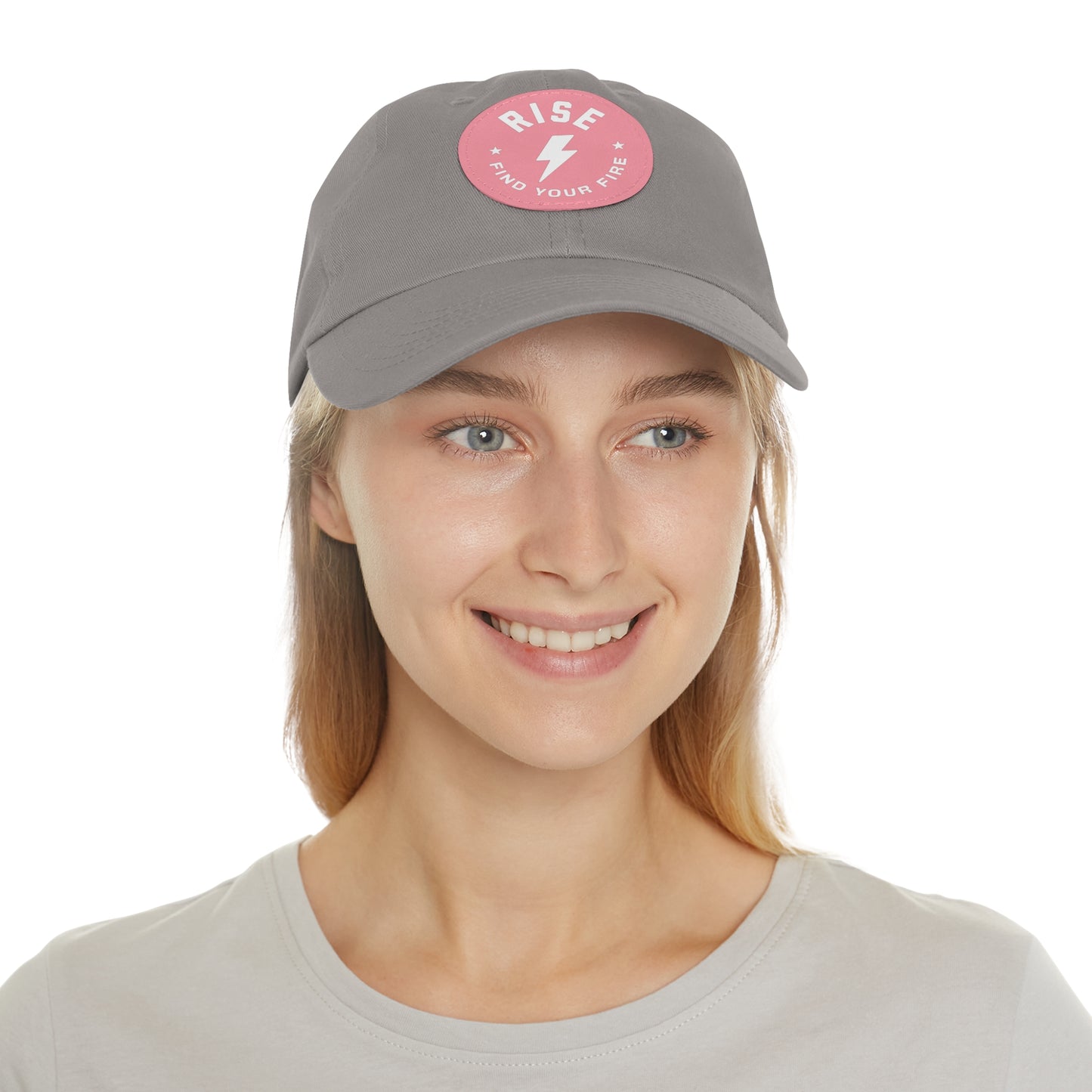 Motivational Dad Hat with Leather Patch, Custom Baseball Cap, Stylish Sun Hat