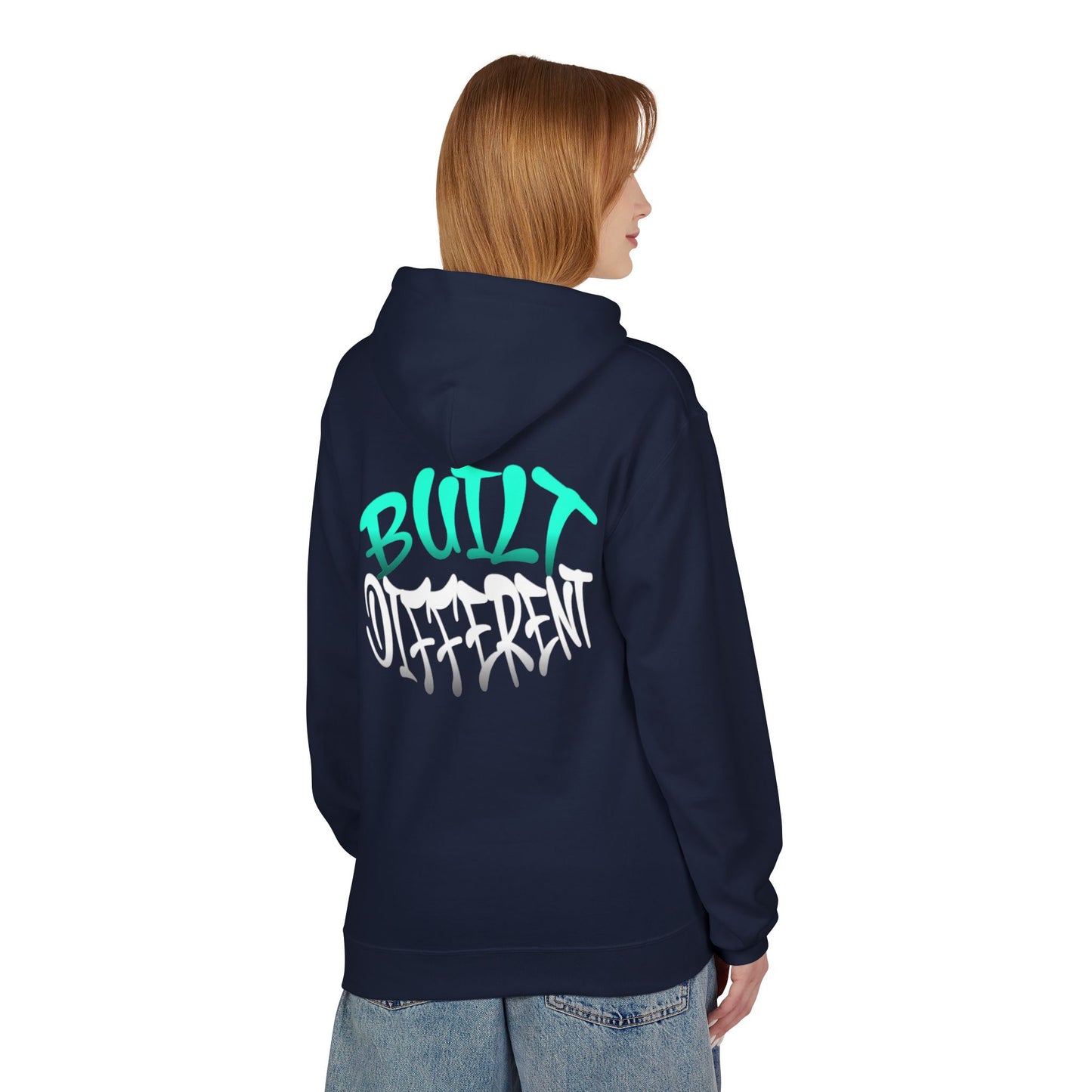Built Different Hoodie - Unisex Midweight Softstyle Fleece Hoodie, Casual Wear, Gift for Him, Gift for Her, Streetwear, Everyday Comfort
