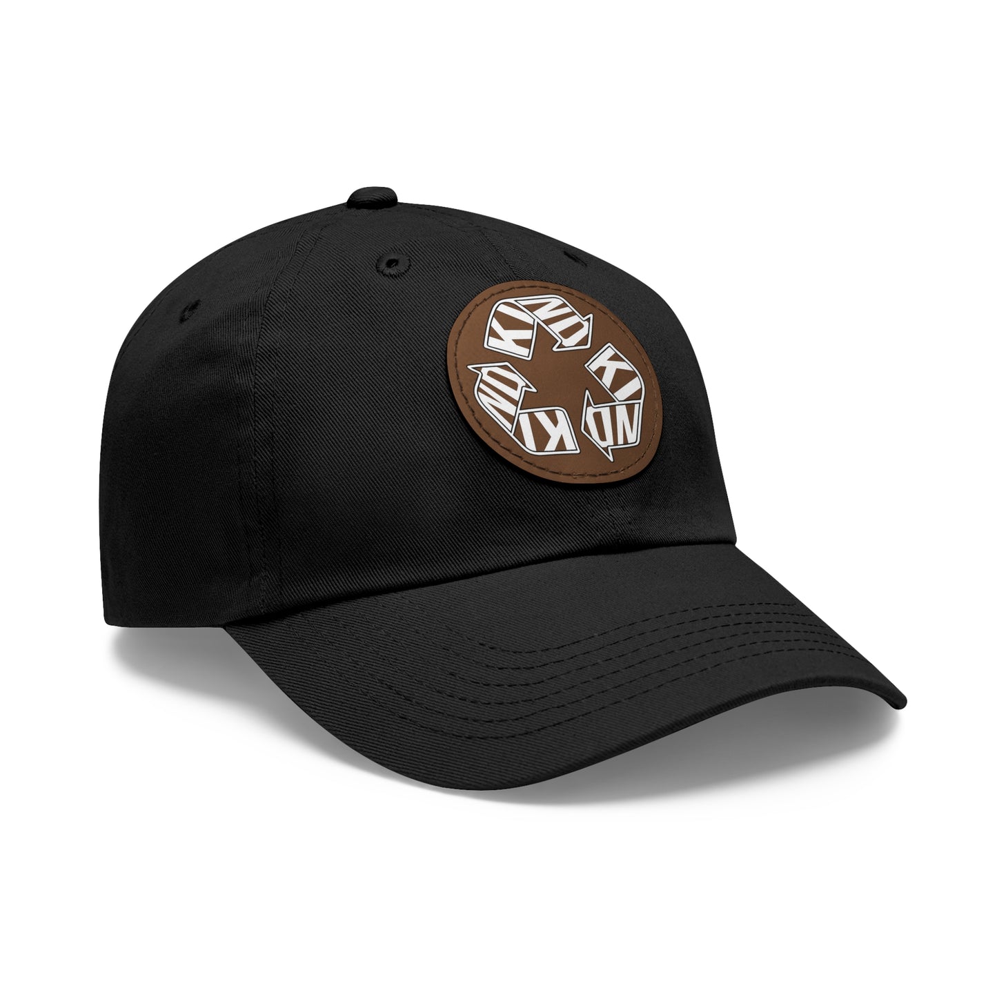 KIND Dad Hat with Leather Patch, Motivational Baseball Cap, Stylish Sun Hat