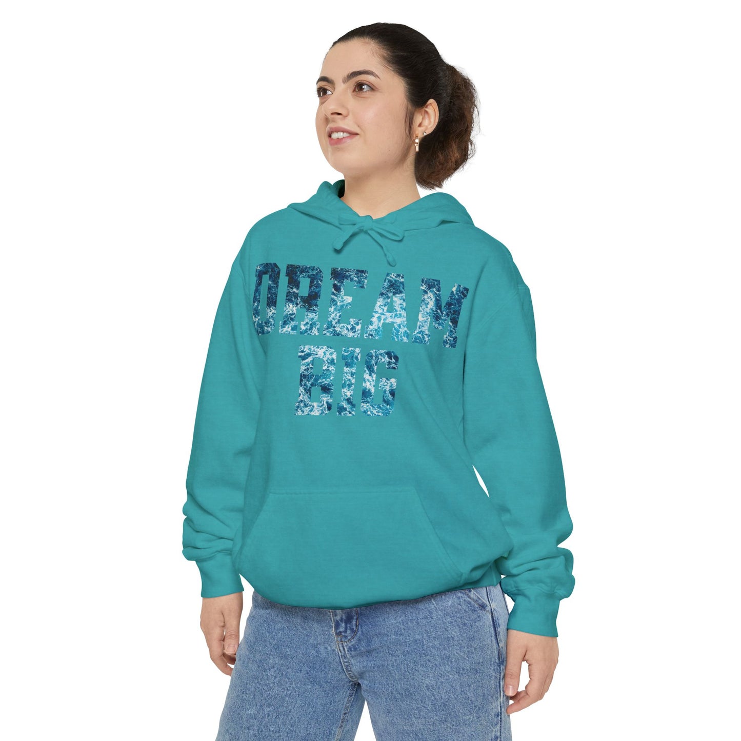 Dream Big Garment-Dyed Hoodie | Cozy Unisex Hoodie for Inspiration & Motivation, Perfect for Gifting, Warmth & Style