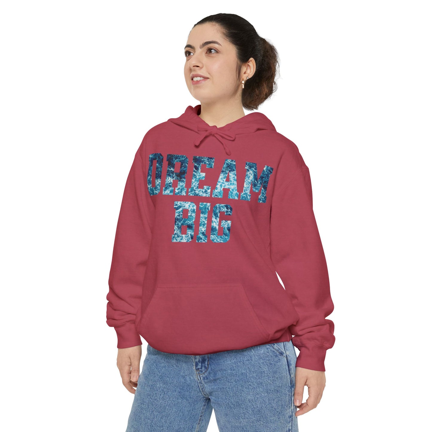 Dream Big Garment-Dyed Hoodie | Cozy Unisex Hoodie for Inspiration & Motivation, Perfect for Gifting, Warmth & Style