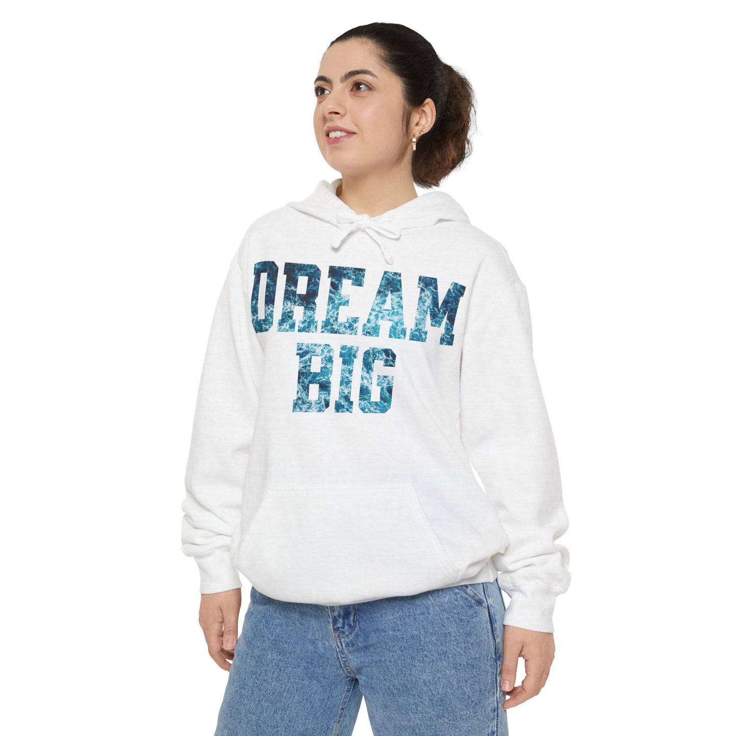 Dream Big Garment-Dyed Hoodie | Cozy Unisex Hoodie for Inspiration & Motivation, Perfect for Gifting, Warmth & Style