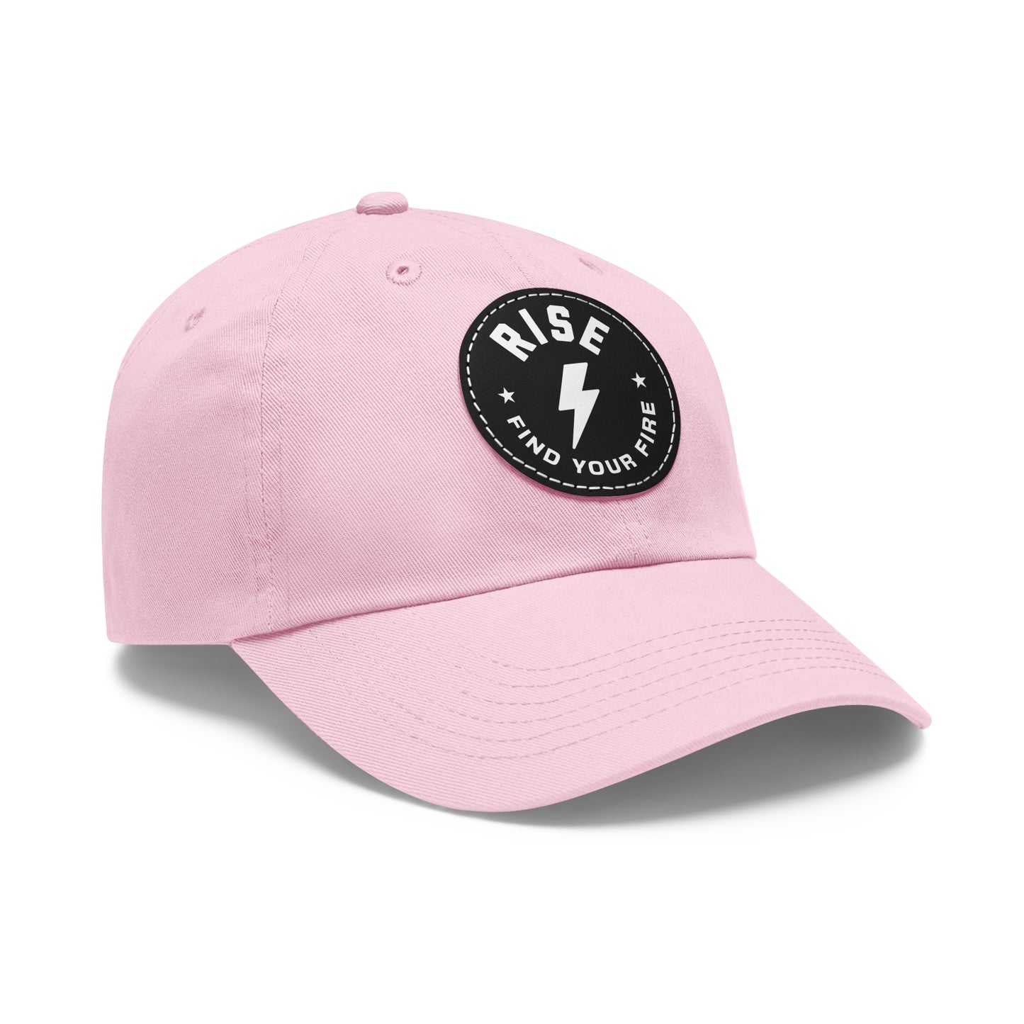 Motivational Dad Hat with Leather Patch, Custom Baseball Cap, Stylish Sun Hat
