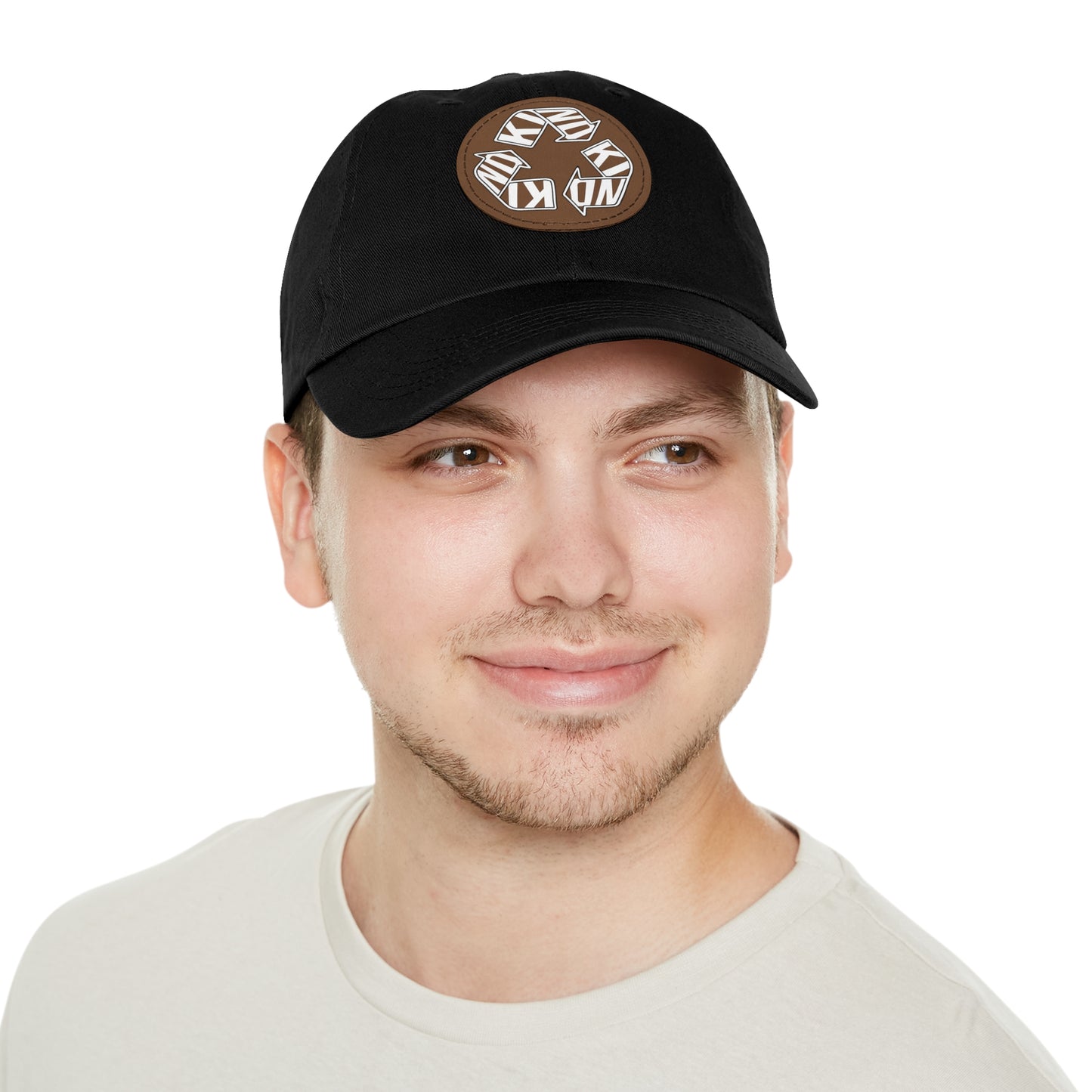 KIND Dad Hat with Leather Patch, Motivational Baseball Cap, Stylish Sun Hat