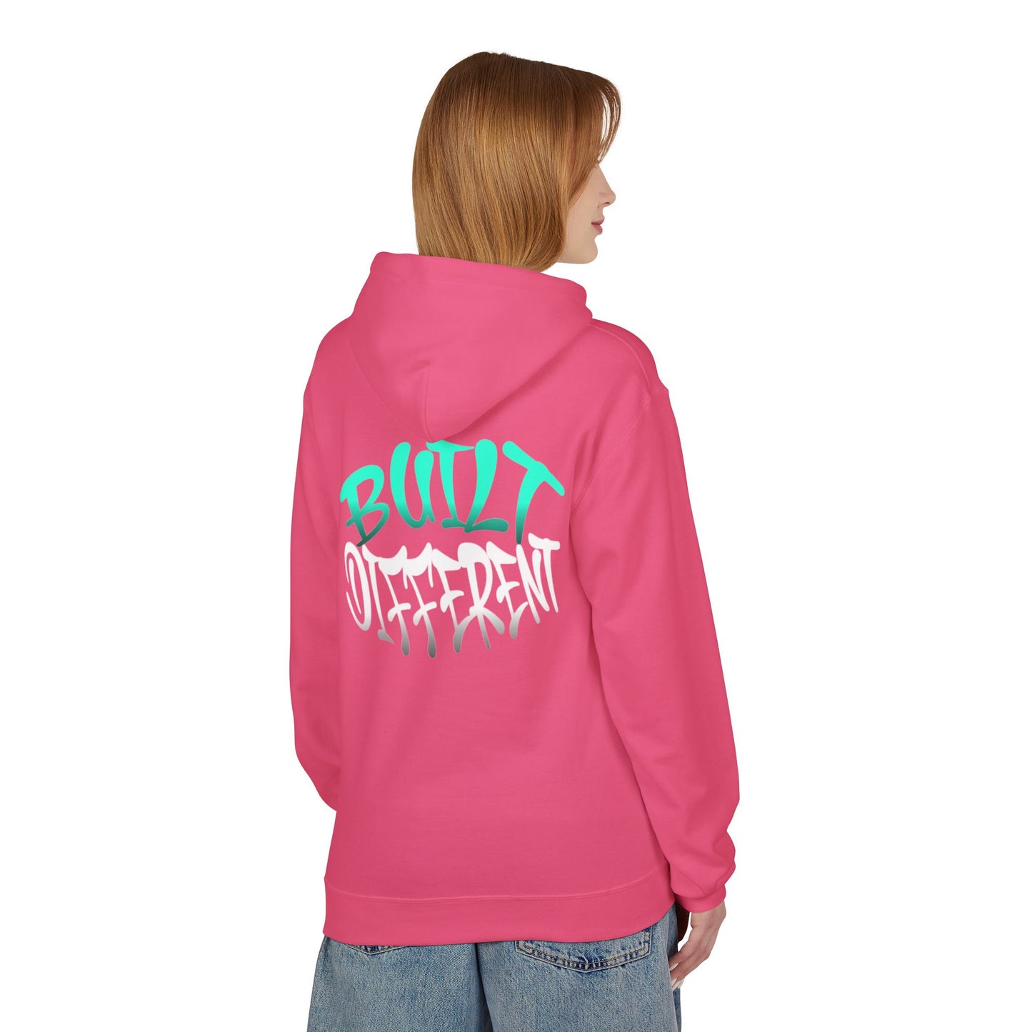 Built Different Hoodie - Unisex Midweight Softstyle Fleece Hoodie, Casual Wear, Gift for Him, Gift for Her, Streetwear, Everyday Comfort