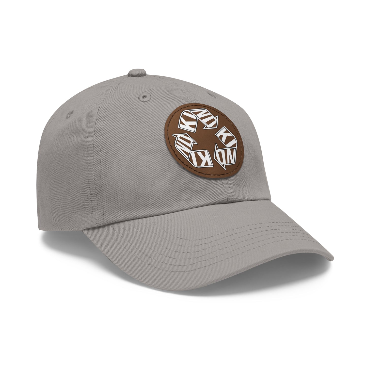 KIND Dad Hat with Leather Patch, Motivational Baseball Cap, Stylish Sun Hat