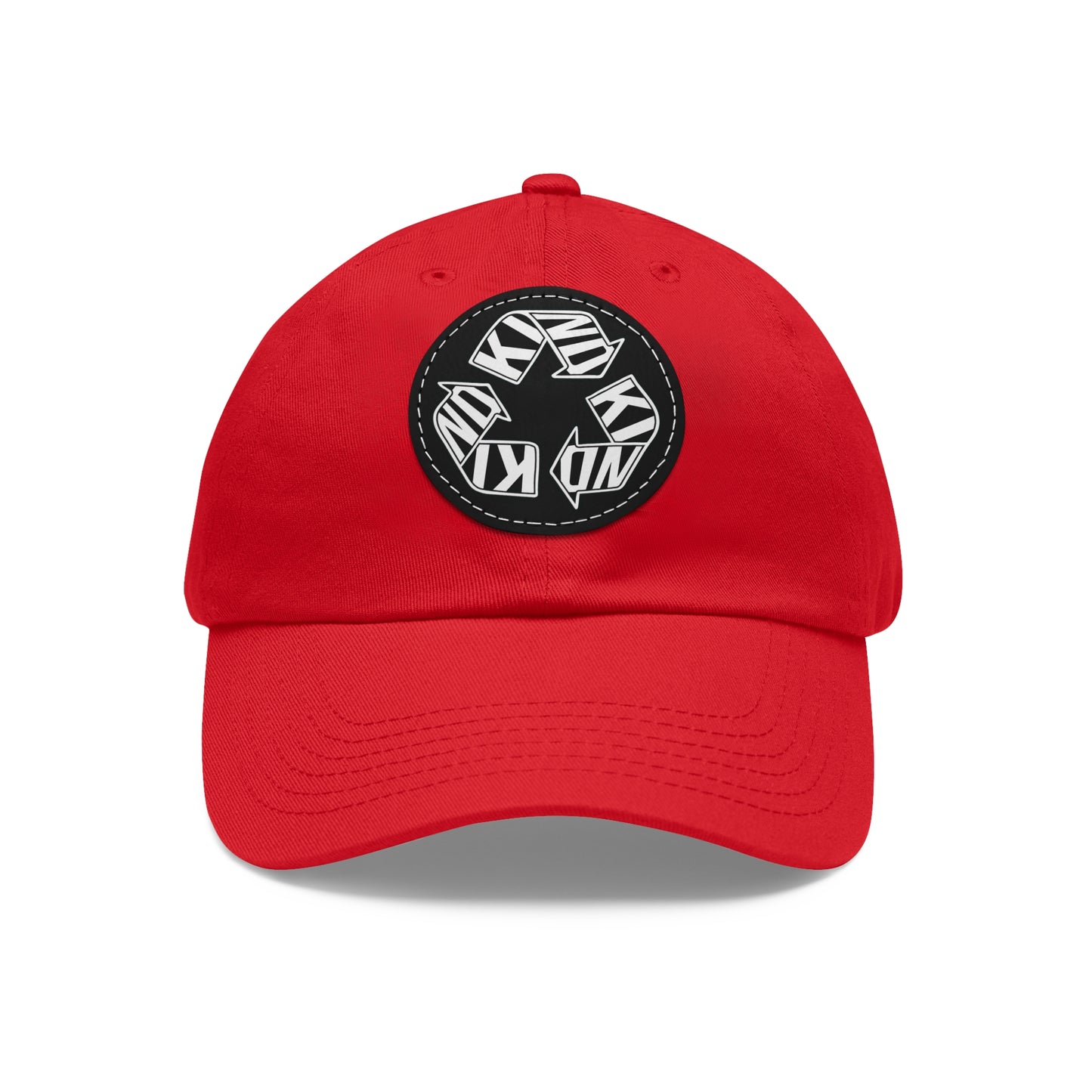 KIND Dad Hat with Leather Patch, Motivational Baseball Cap, Stylish Sun Hat