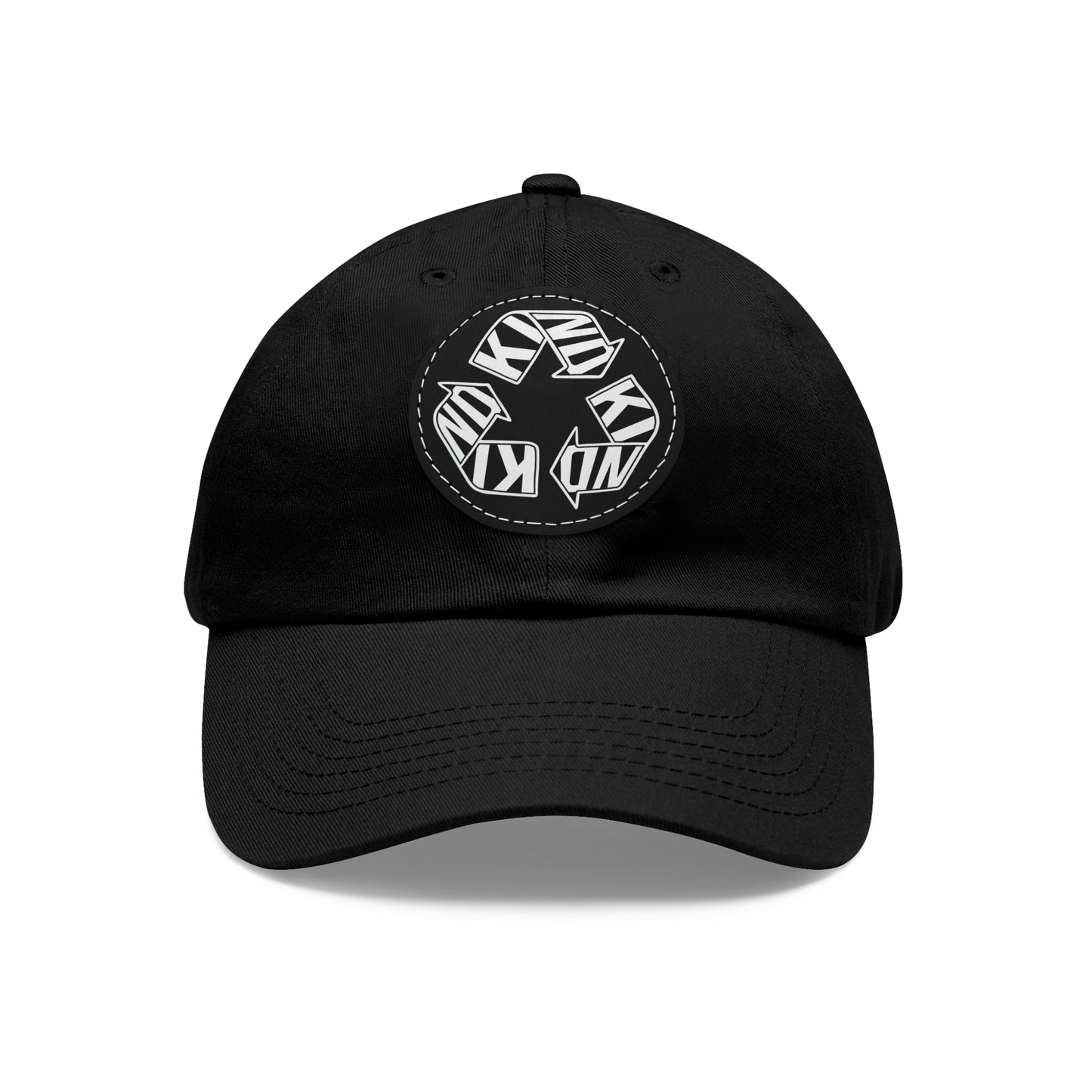 KIND Dad Hat with Leather Patch, Motivational Baseball Cap, Stylish Sun Hat