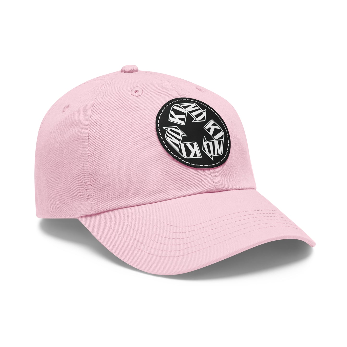 KIND Dad Hat with Leather Patch, Motivational Baseball Cap, Stylish Sun Hat
