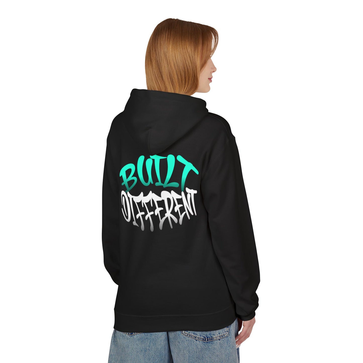 Built Different Hoodie - Unisex Midweight Softstyle Fleece Hoodie, Casual Wear, Gift for Him, Gift for Her, Streetwear, Everyday Comfort