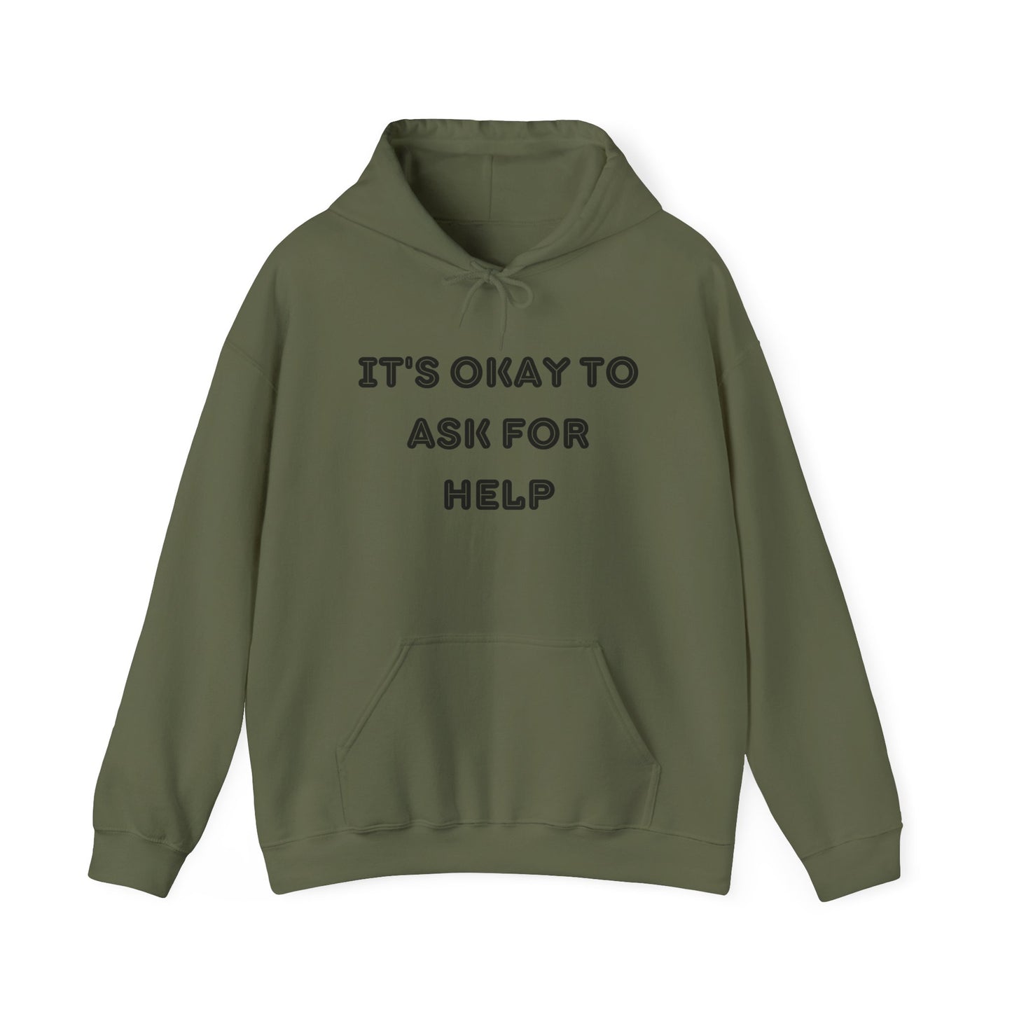 It's okay to ask for help Unisex Heavy Blend Hooded