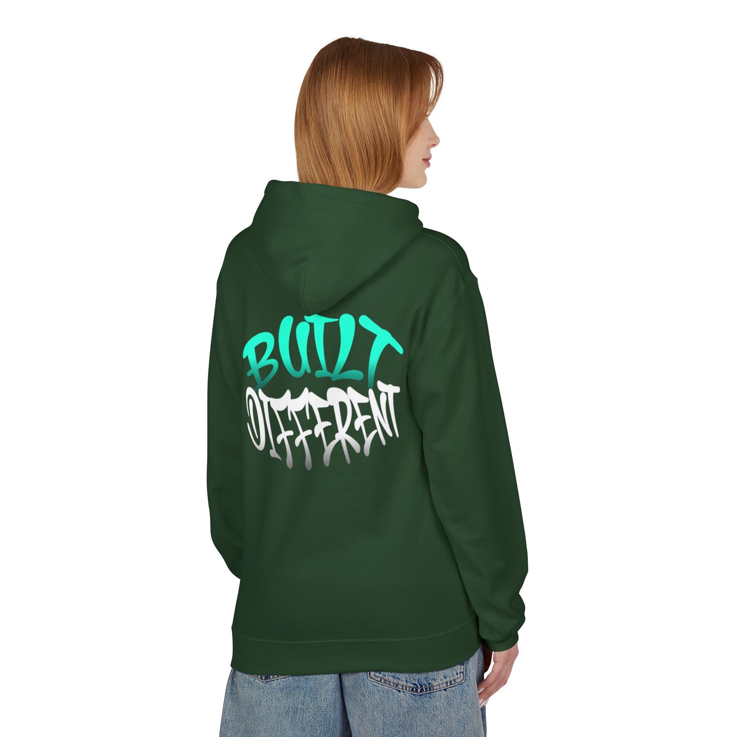 Built Different Hoodie - Unisex Midweight Softstyle Fleece Hoodie, Casual Wear, Gift for Him, Gift for Her, Streetwear, Everyday Comfort