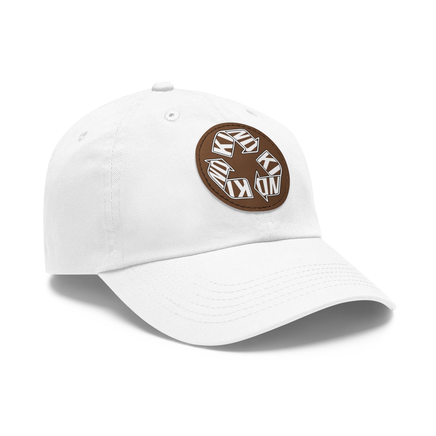 KIND Dad Hat with Leather Patch, Motivational Baseball Cap, Stylish Sun Hat