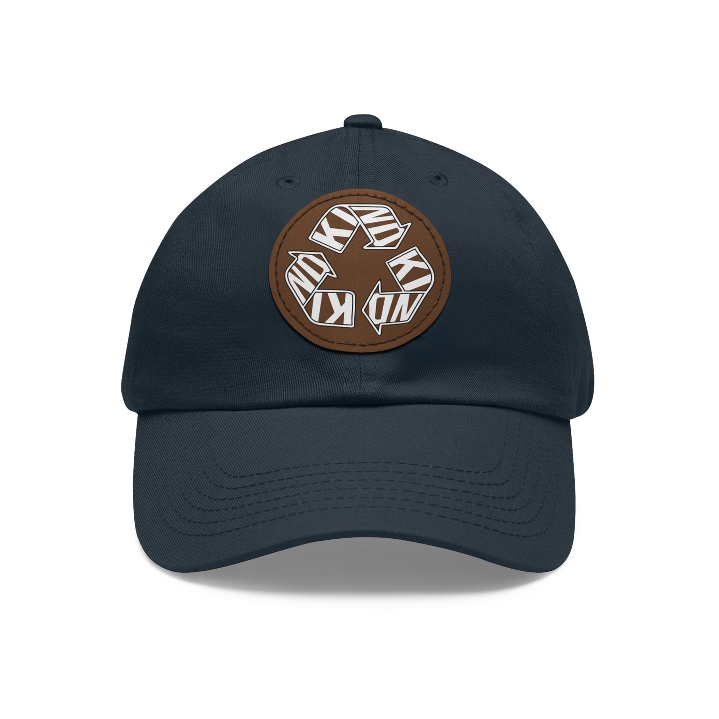 KIND Dad Hat with Leather Patch, Motivational Baseball Cap, Stylish Sun Hat