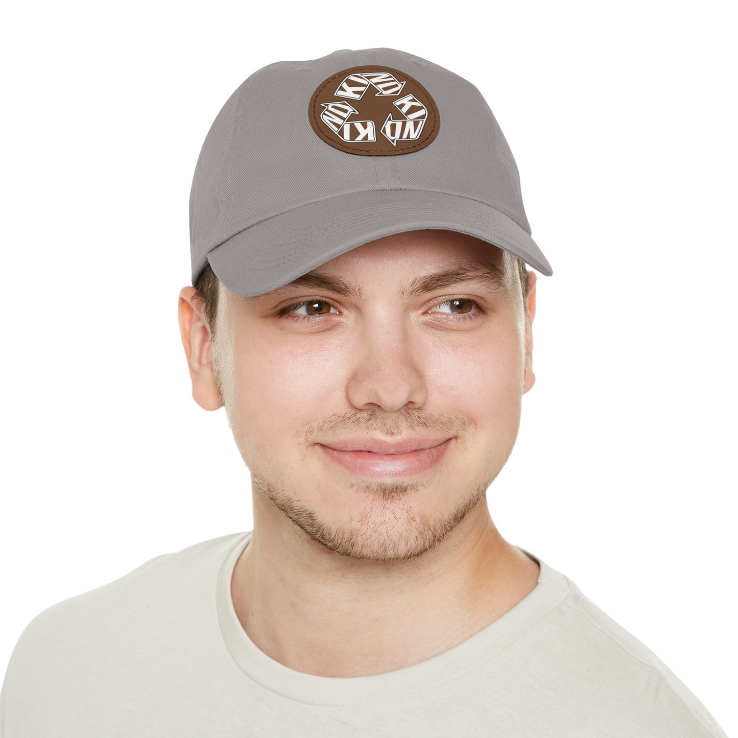 KIND Dad Hat with Leather Patch, Motivational Baseball Cap, Stylish Sun Hat