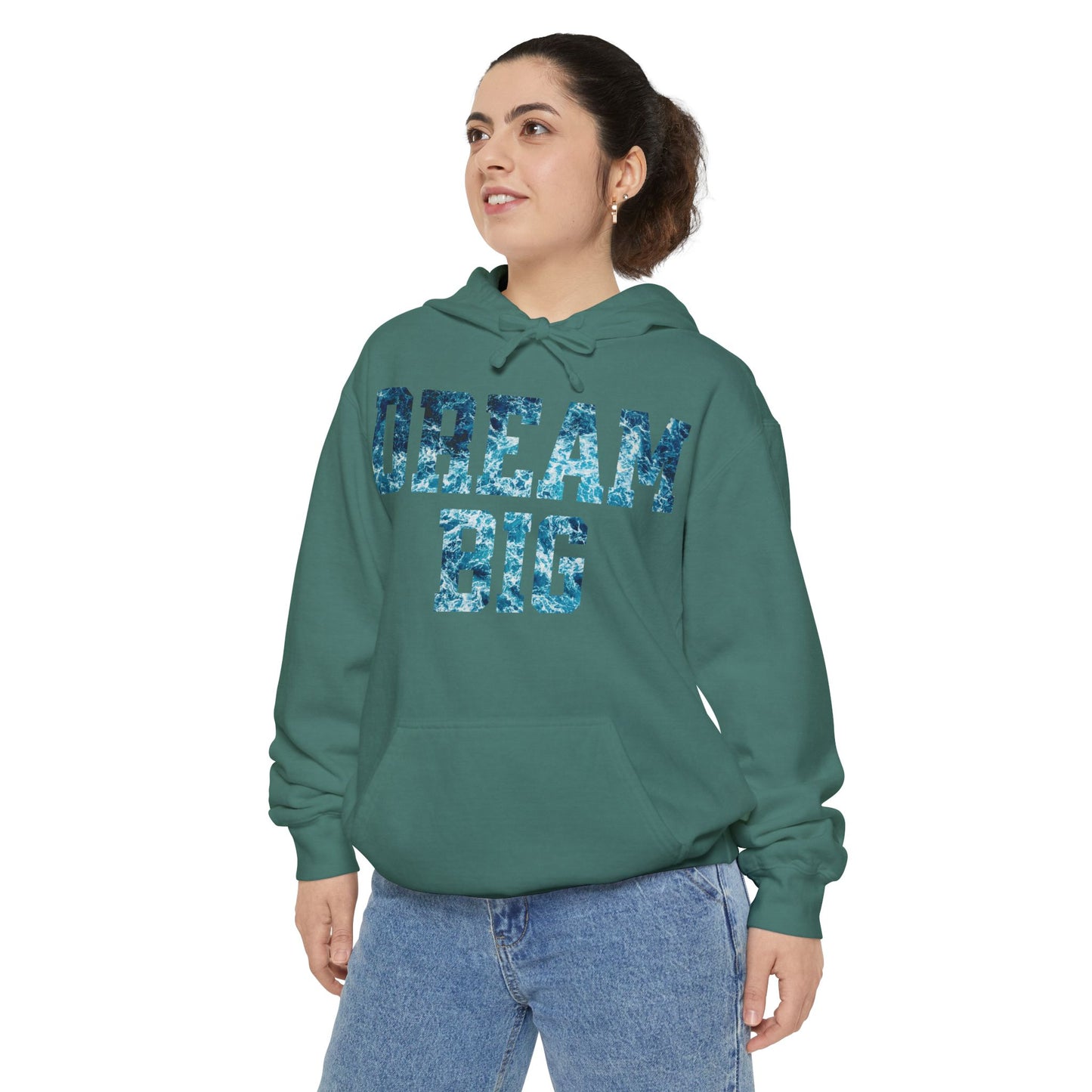 Dream Big Garment-Dyed Hoodie | Cozy Unisex Hoodie for Inspiration & Motivation, Perfect for Gifting, Warmth & Style