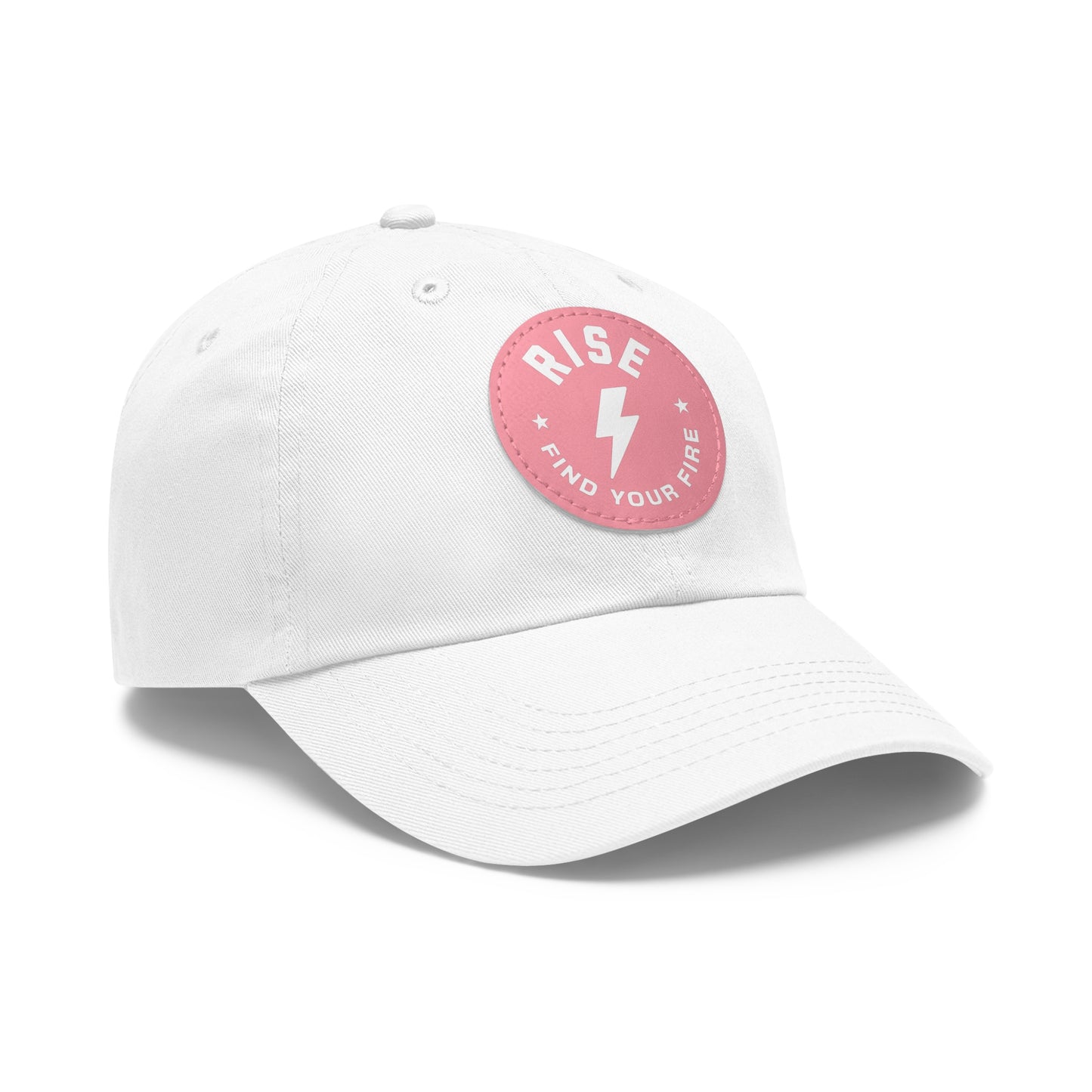 Motivational Dad Hat with Leather Patch, Custom Baseball Cap, Stylish Sun Hat
