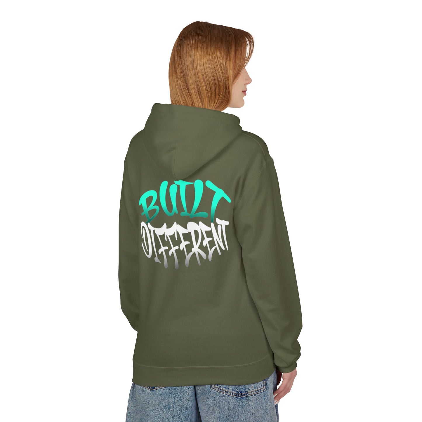 Built Different Hoodie - Unisex Midweight Softstyle Fleece Hoodie, Casual Wear, Gift for Him, Gift for Her, Streetwear, Everyday Comfort