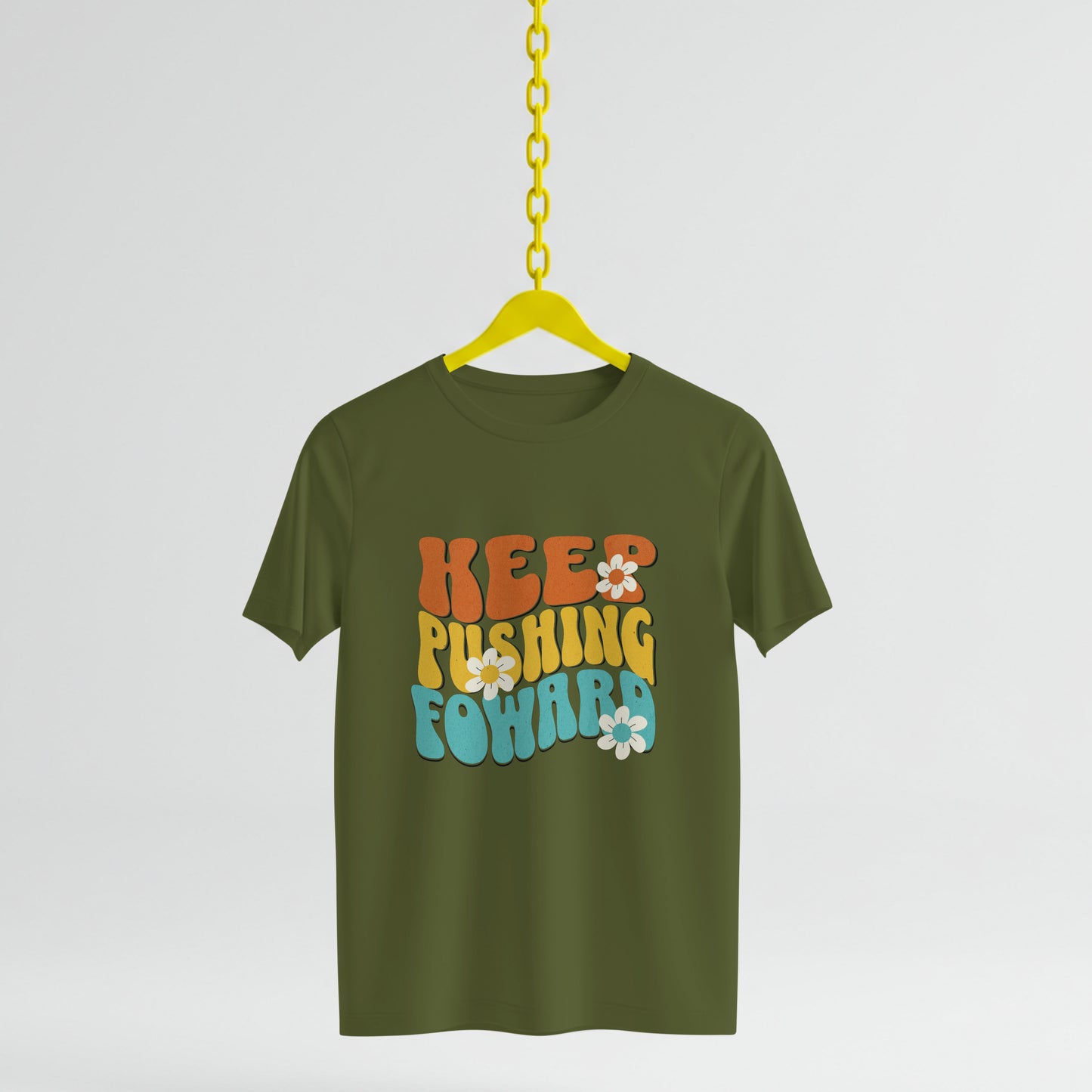 Keep Pushing Forward T-Shirt, Motivational Tee, Unisex Graphic Shirt, Inspirational Gift, Casual Wear, Summer Fashion