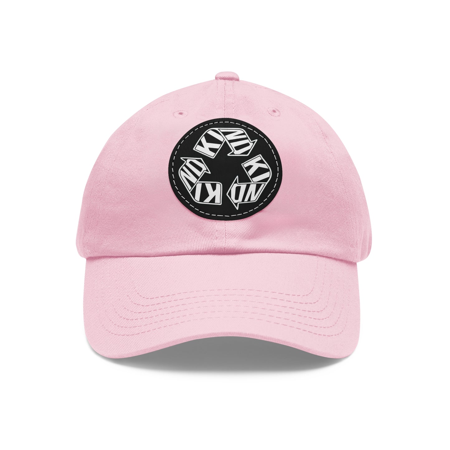 KIND Dad Hat with Leather Patch, Motivational Baseball Cap, Stylish Sun Hat