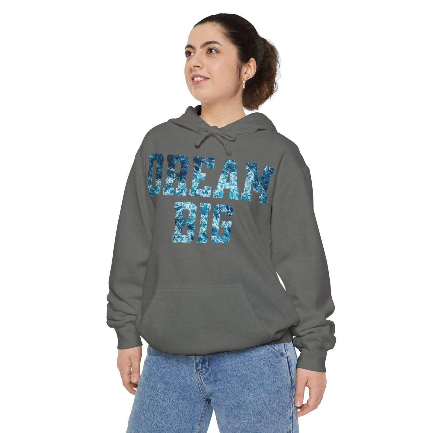 Dream Big Garment-Dyed Hoodie | Cozy Unisex Hoodie for Inspiration & Motivation, Perfect for Gifting, Warmth & Style