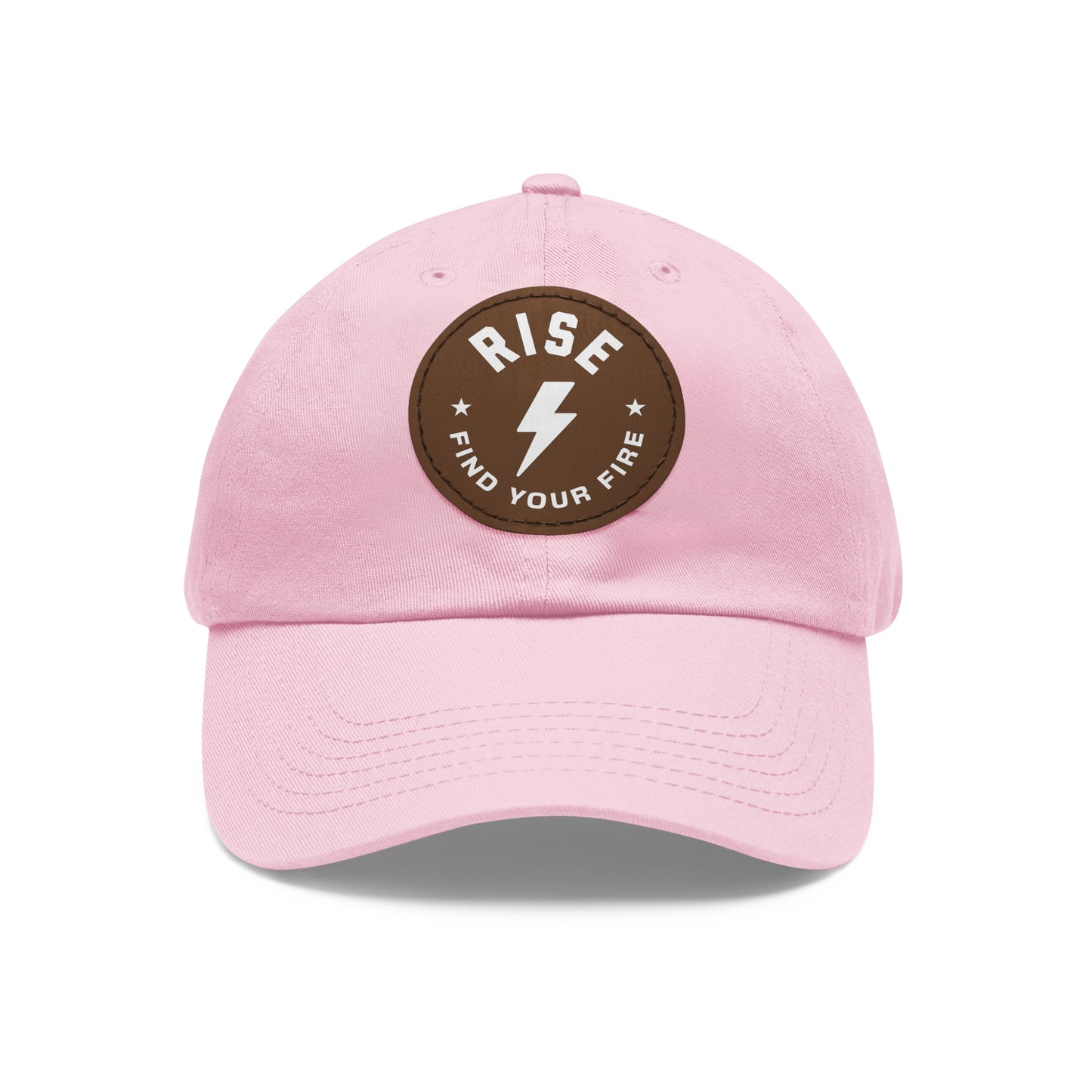 Motivational Dad Hat with Leather Patch, Custom Baseball Cap, Stylish Sun Hat
