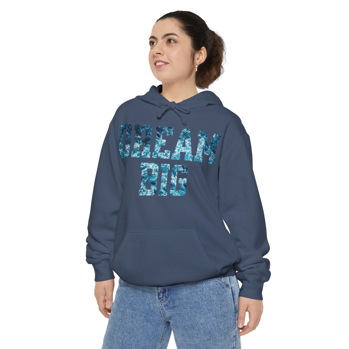 Dream Big Garment-Dyed Hoodie | Cozy Unisex Hoodie for Inspiration & Motivation, Perfect for Gifting, Warmth & Style