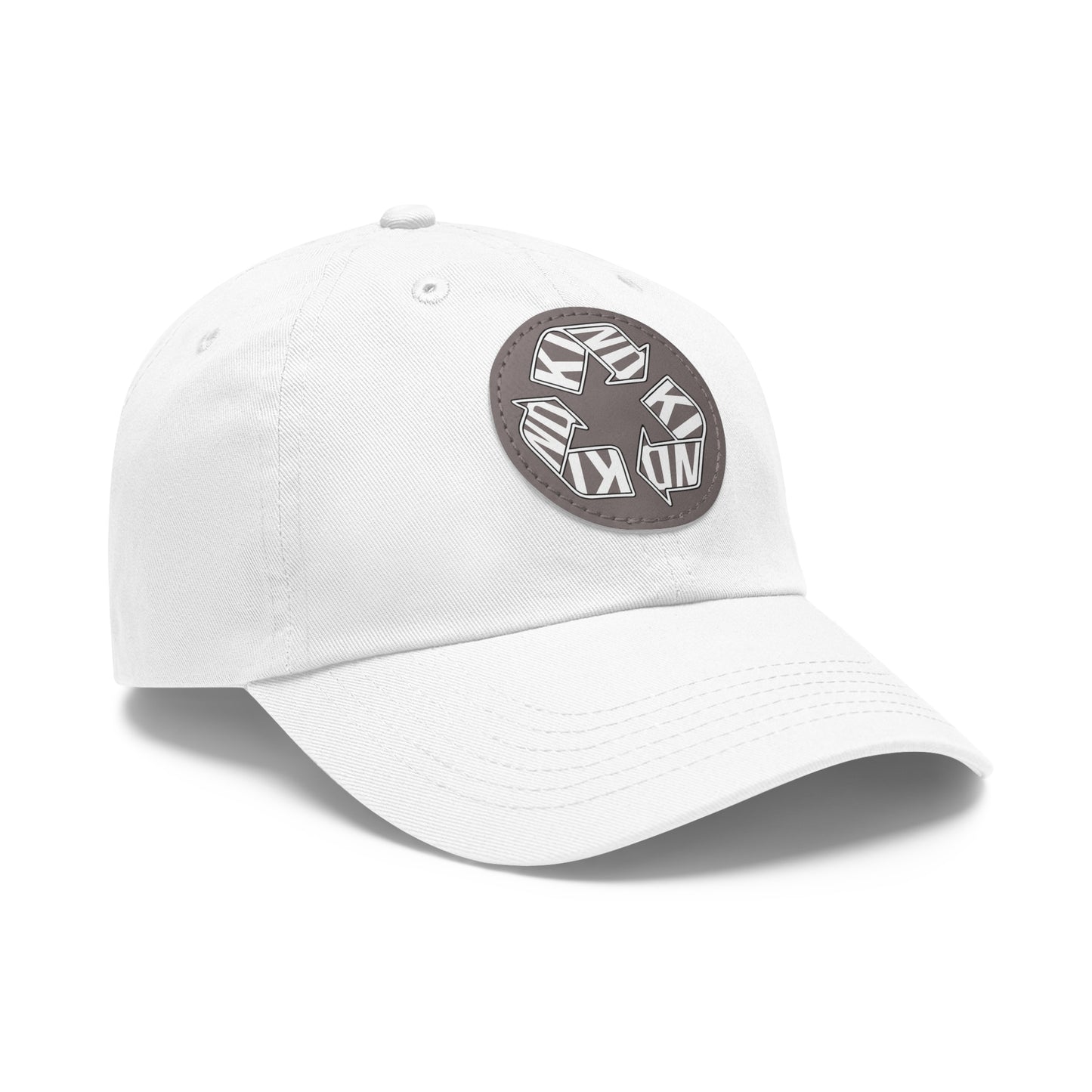 KIND Dad Hat with Leather Patch, Motivational Baseball Cap, Stylish Sun Hat