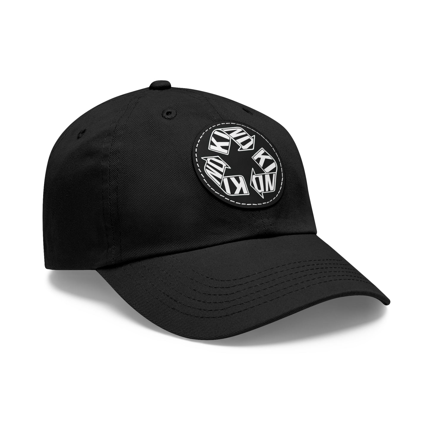 KIND Dad Hat with Leather Patch, Motivational Baseball Cap, Stylish Sun Hat