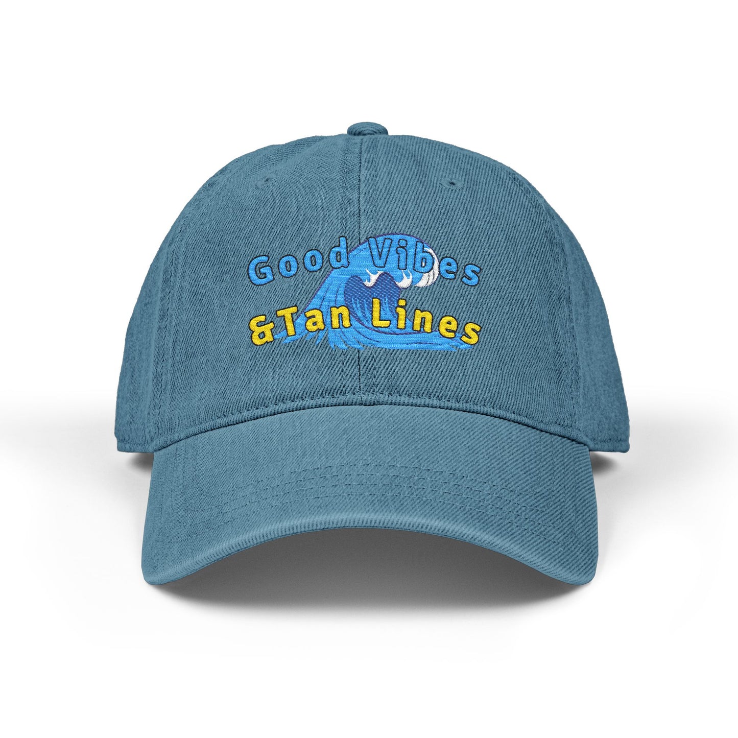Good Vibe & Tan lines Denim Hat (Embroidery)