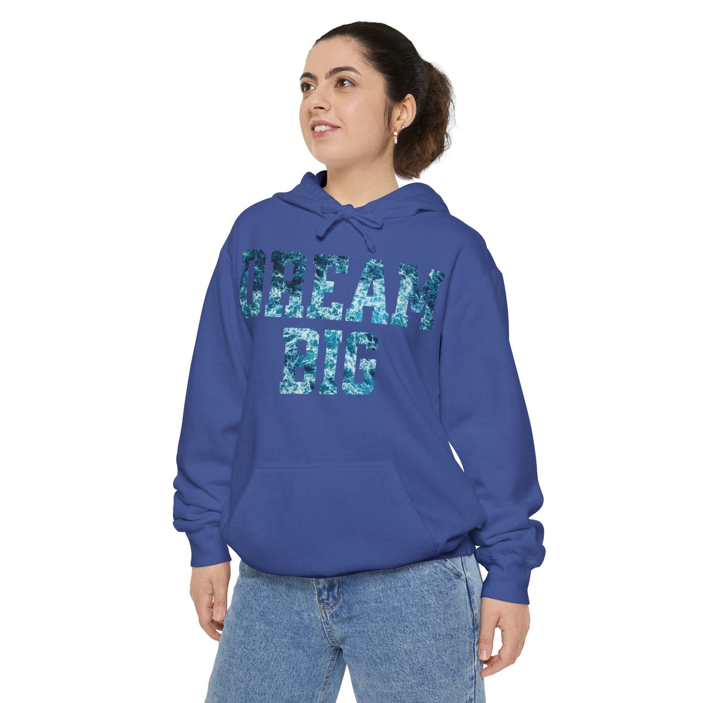Dream Big Garment-Dyed Hoodie | Cozy Unisex Hoodie for Inspiration & Motivation, Perfect for Gifting, Warmth & Style