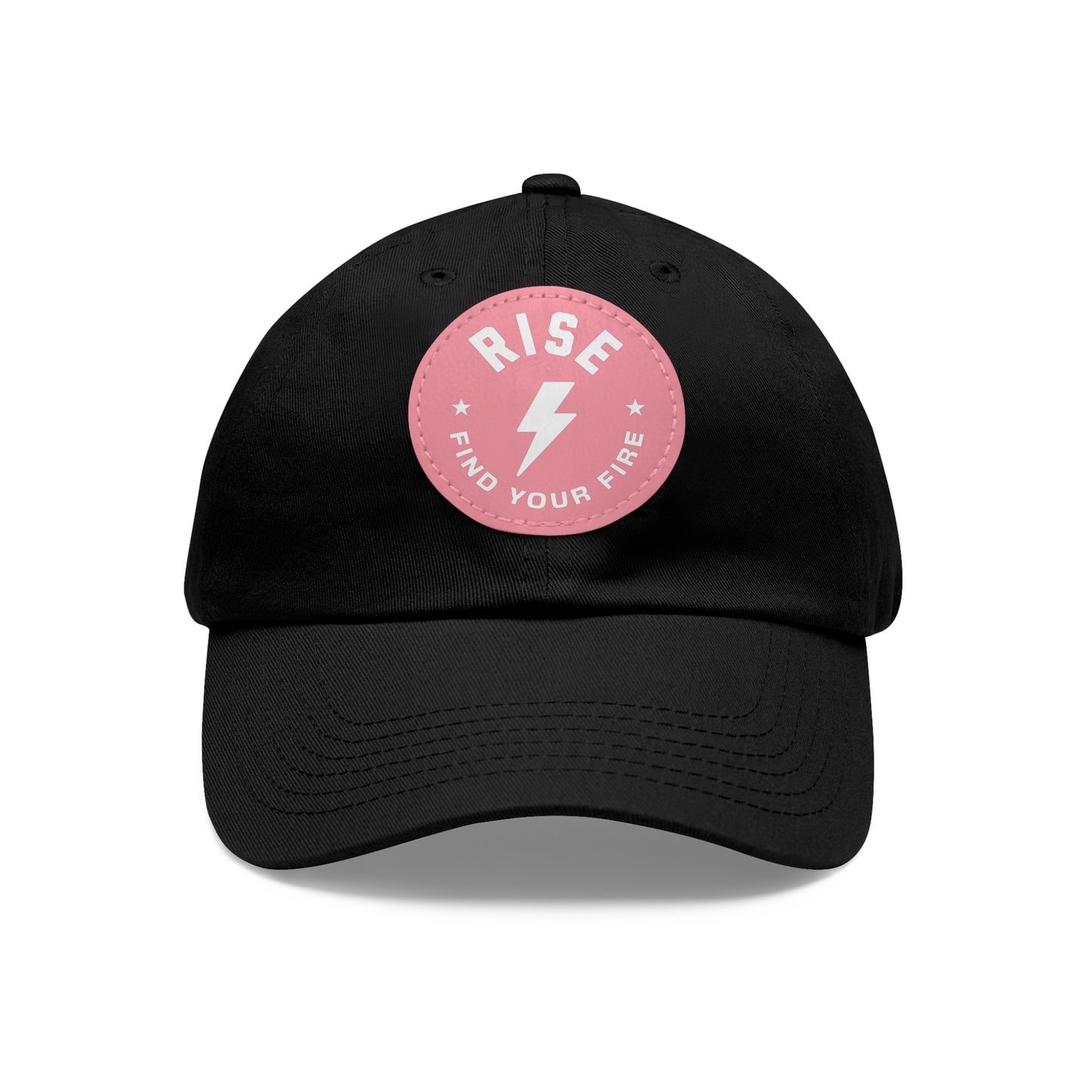 Motivational Dad Hat with Leather Patch, Custom Baseball Cap, Stylish Sun Hat
