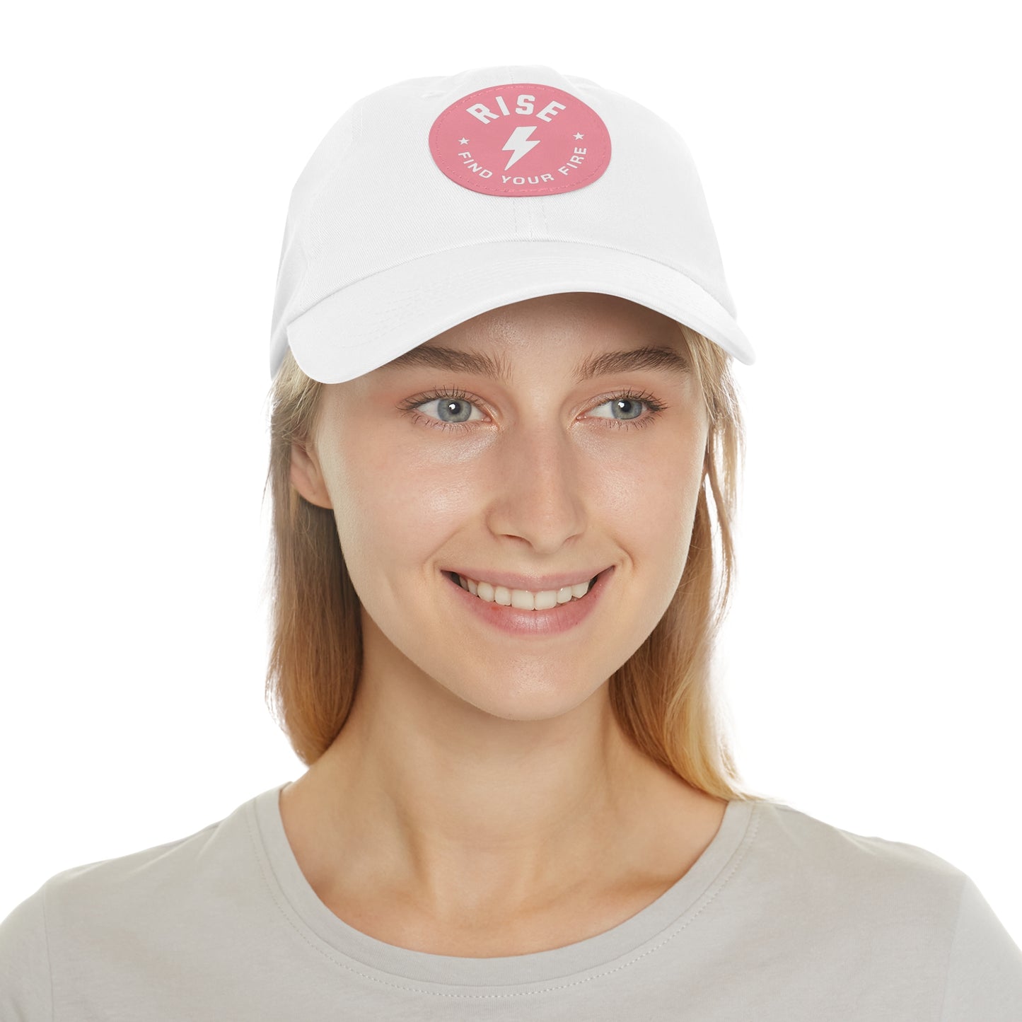 Motivational Dad Hat with Leather Patch, Custom Baseball Cap, Stylish Sun Hat