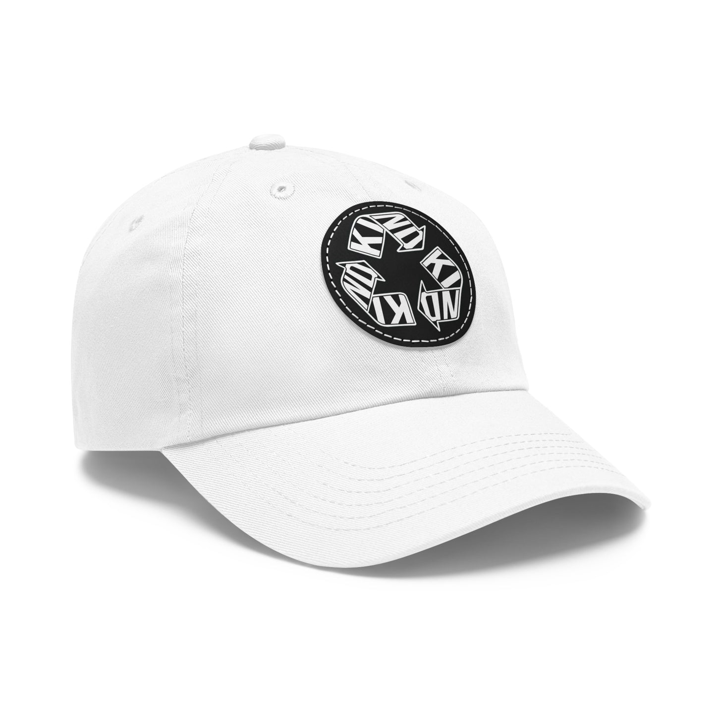 KIND Dad Hat with Leather Patch, Motivational Baseball Cap, Stylish Sun Hat