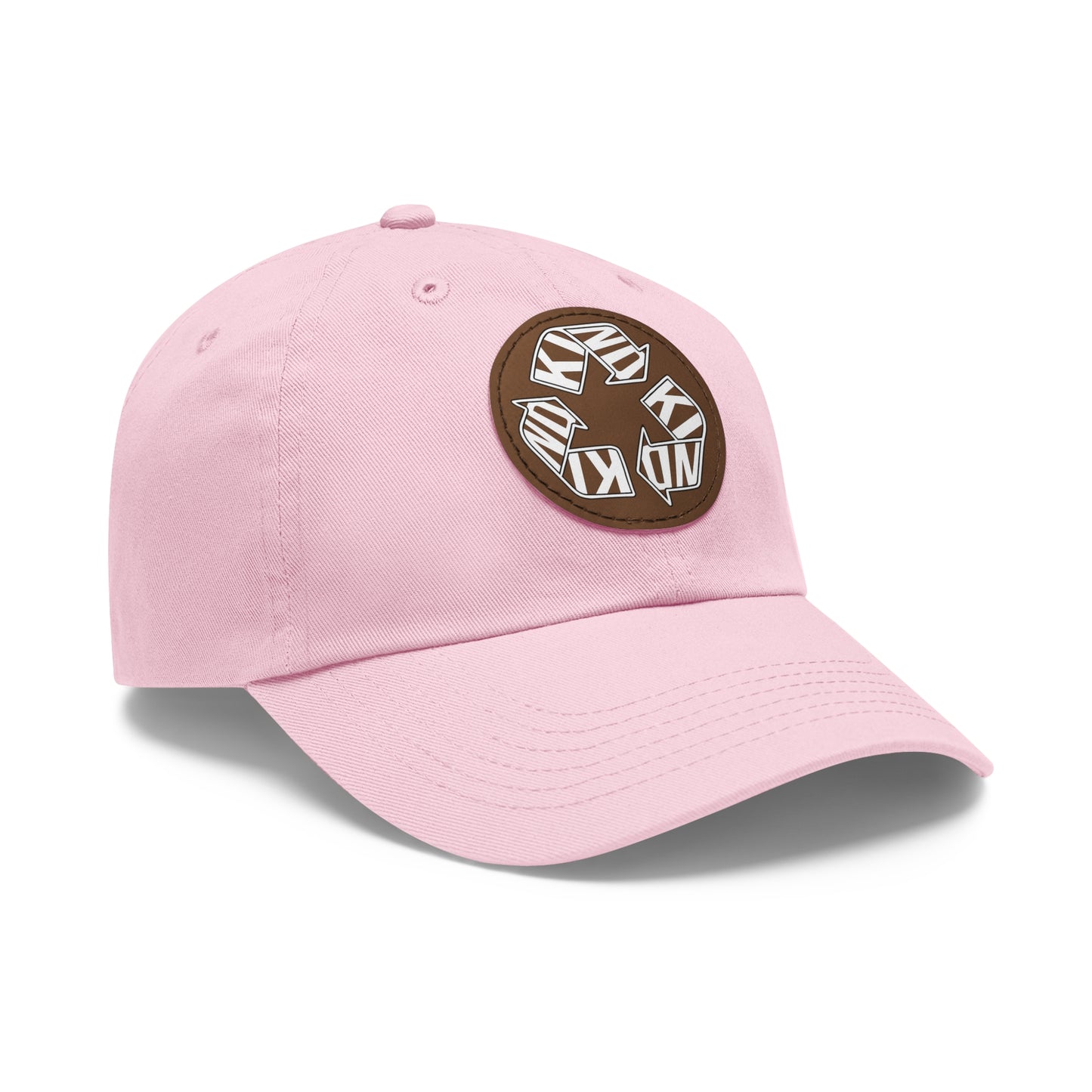 KIND Dad Hat with Leather Patch, Motivational Baseball Cap, Stylish Sun Hat