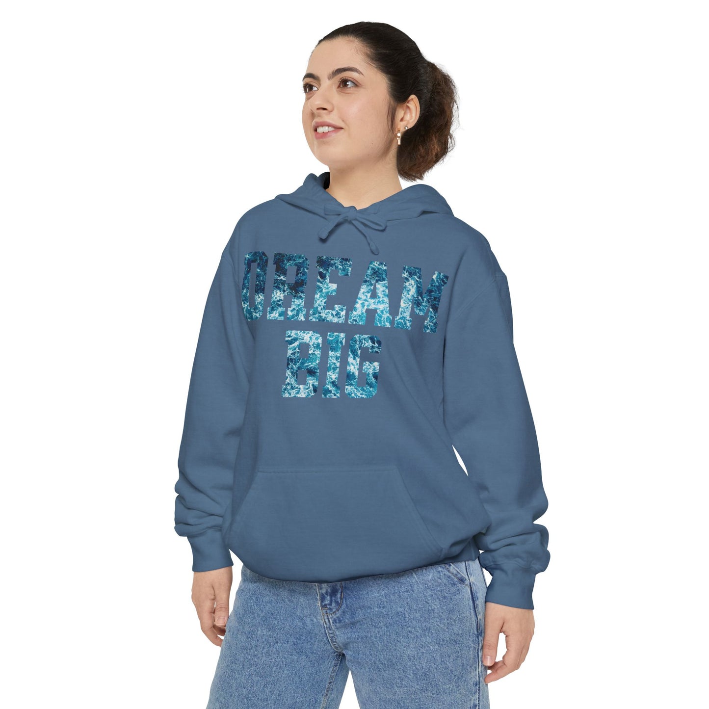 Dream Big Garment-Dyed Hoodie | Cozy Unisex Hoodie for Inspiration & Motivation, Perfect for Gifting, Warmth & Style