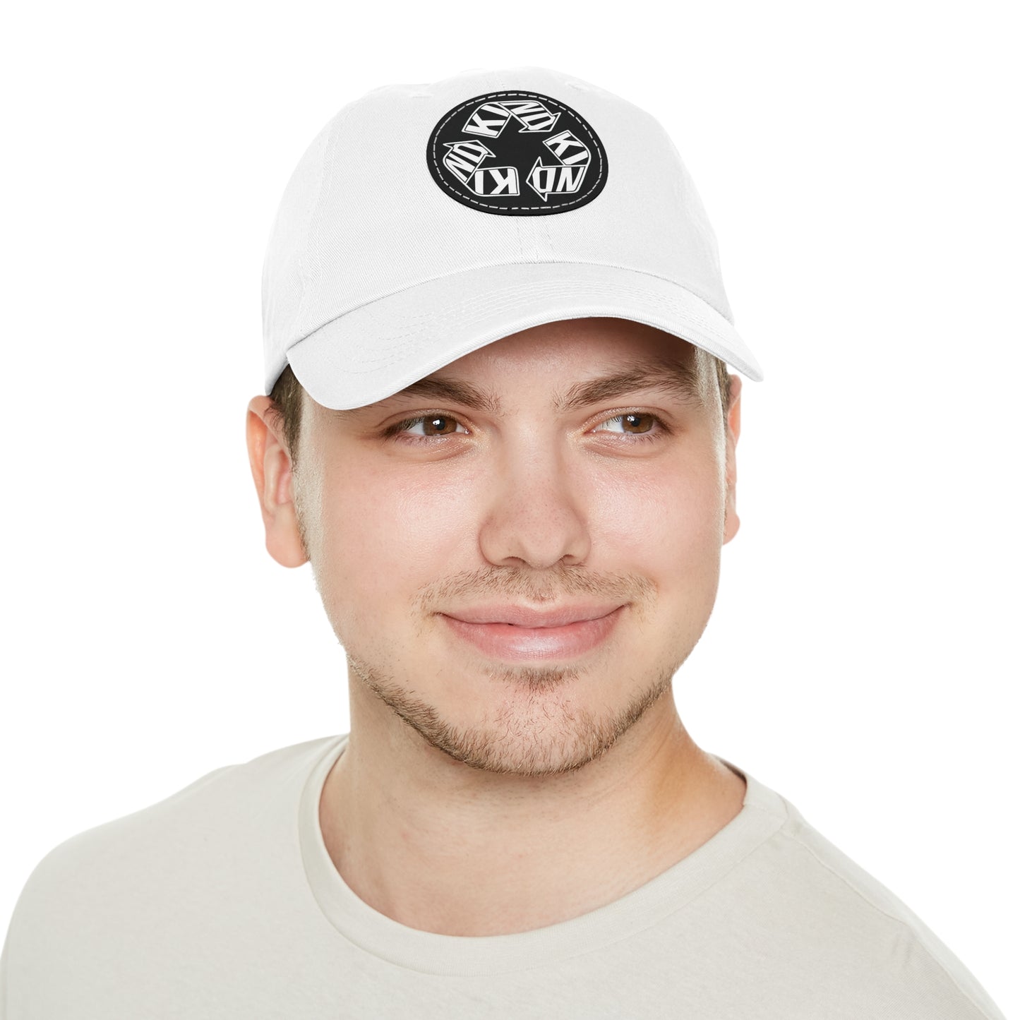 KIND Dad Hat with Leather Patch, Motivational Baseball Cap, Stylish Sun Hat