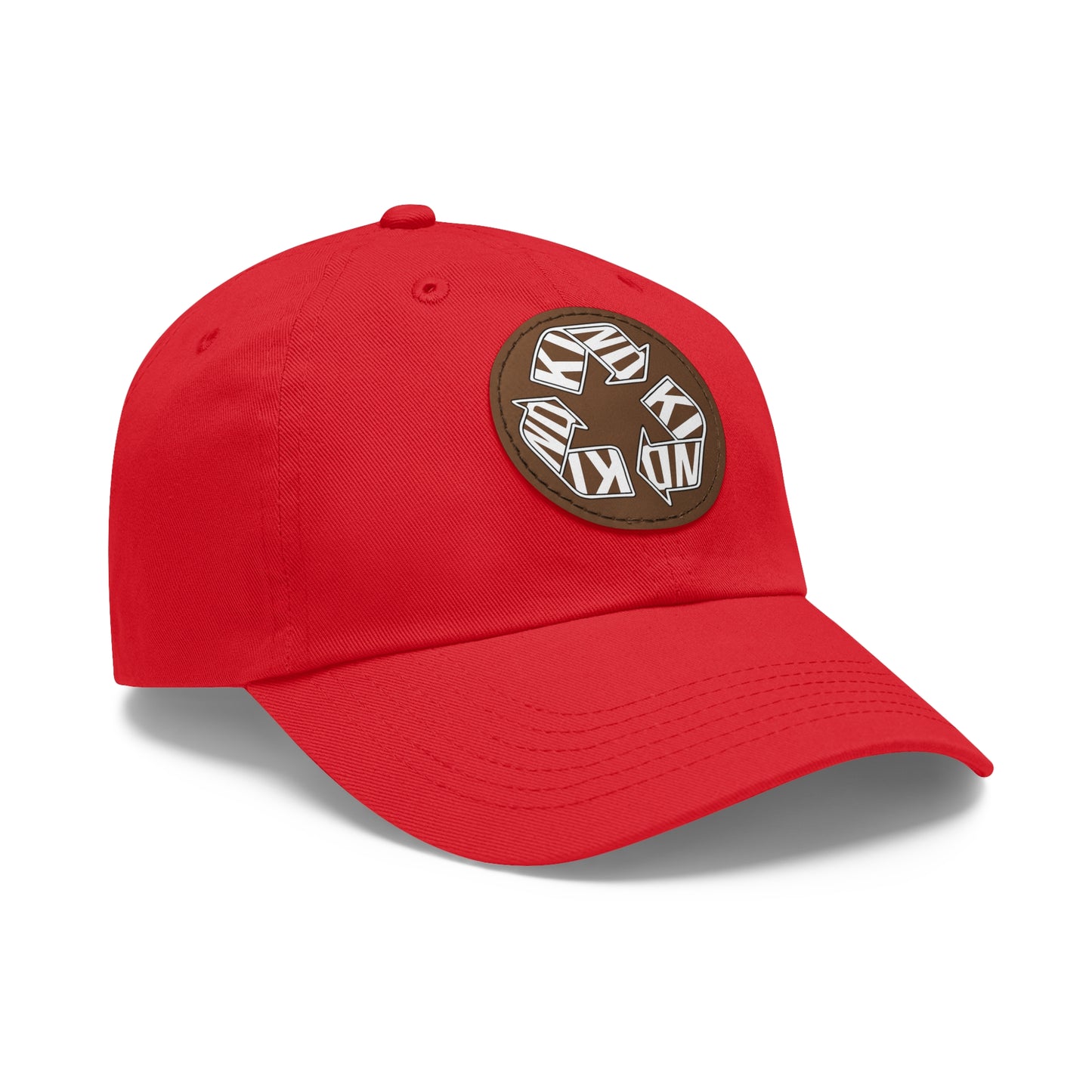 KIND Dad Hat with Leather Patch, Motivational Baseball Cap, Stylish Sun Hat