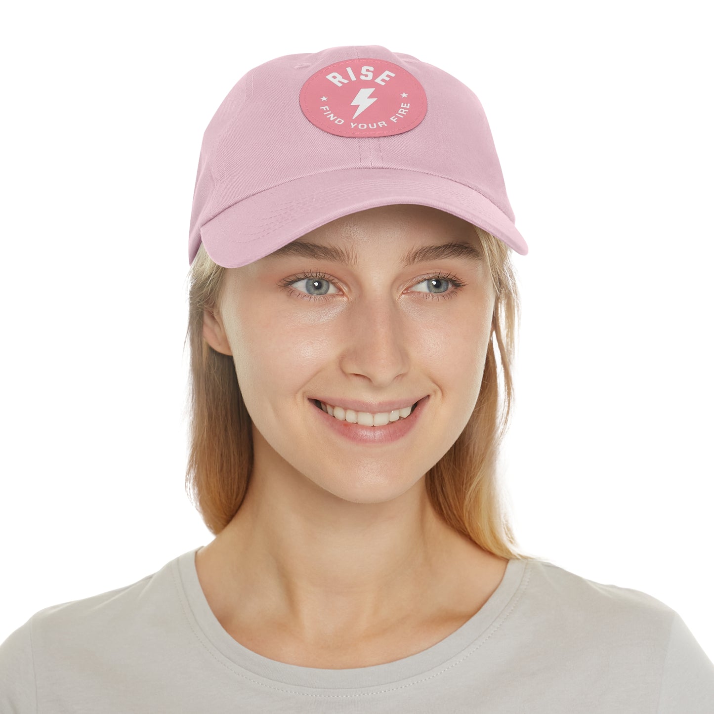 Motivational Dad Hat with Leather Patch, Custom Baseball Cap, Stylish Sun Hat