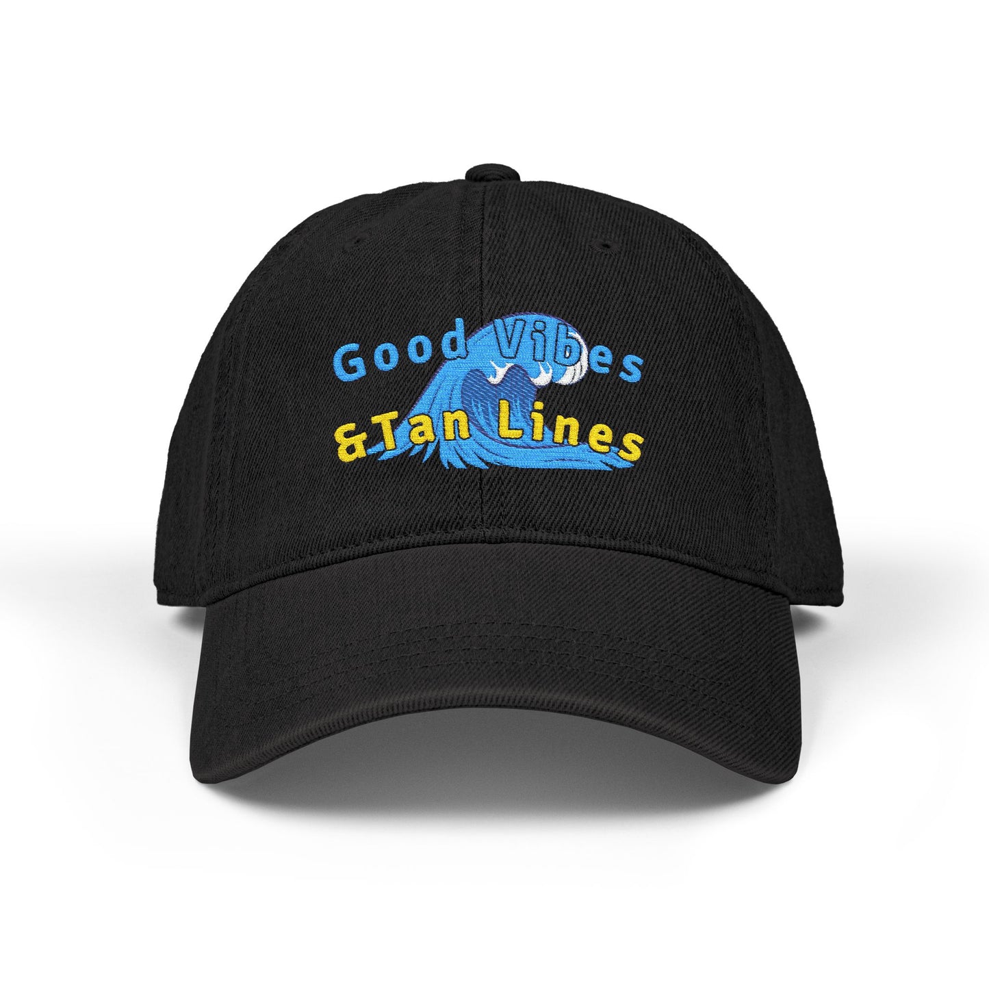 Good Vibe & Tan lines Denim Hat (Embroidery)