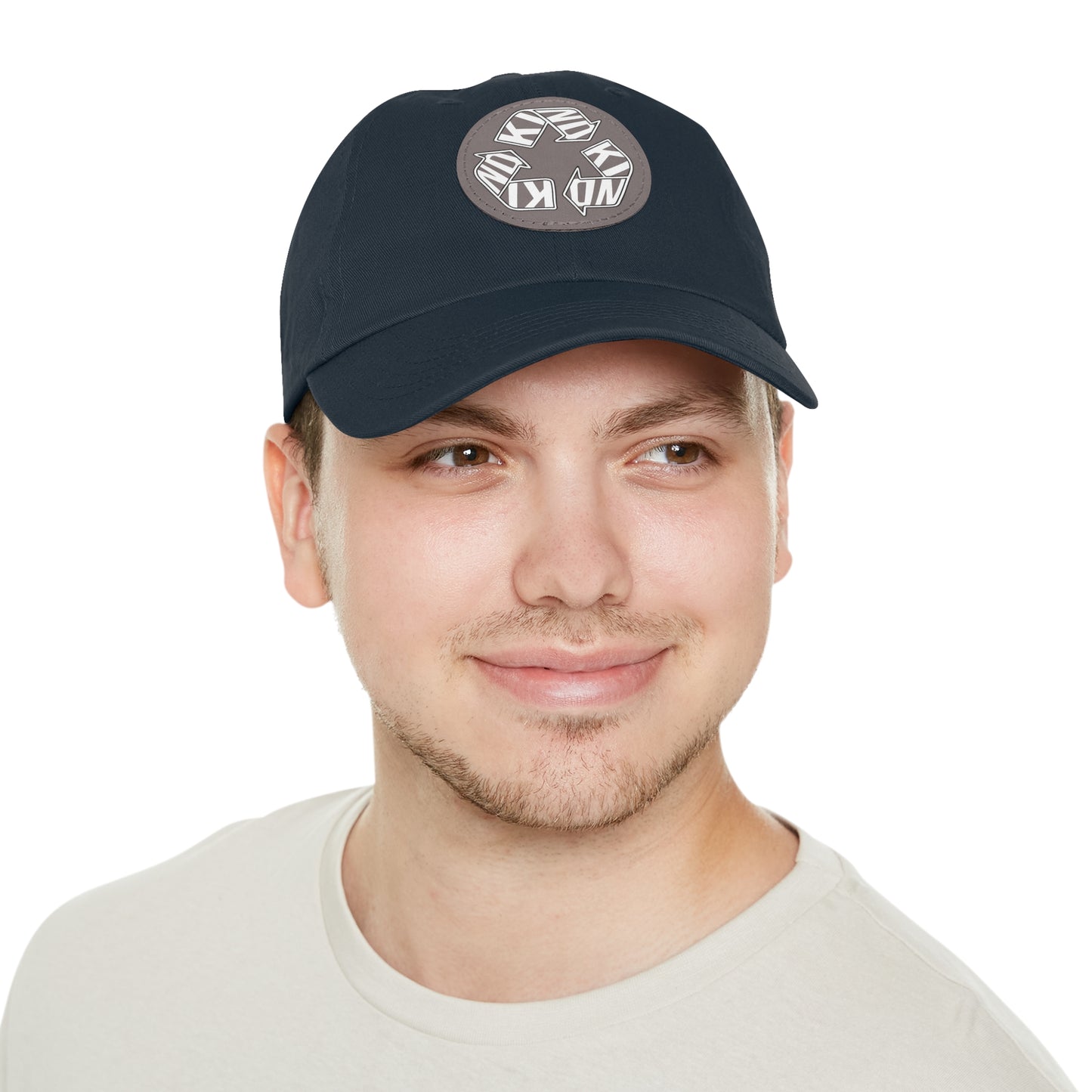 KIND Dad Hat with Leather Patch, Motivational Baseball Cap, Stylish Sun Hat