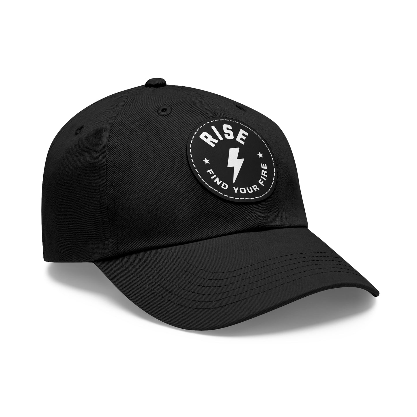 Motivational Dad Hat with Leather Patch, Custom Baseball Cap, Stylish Sun Hat