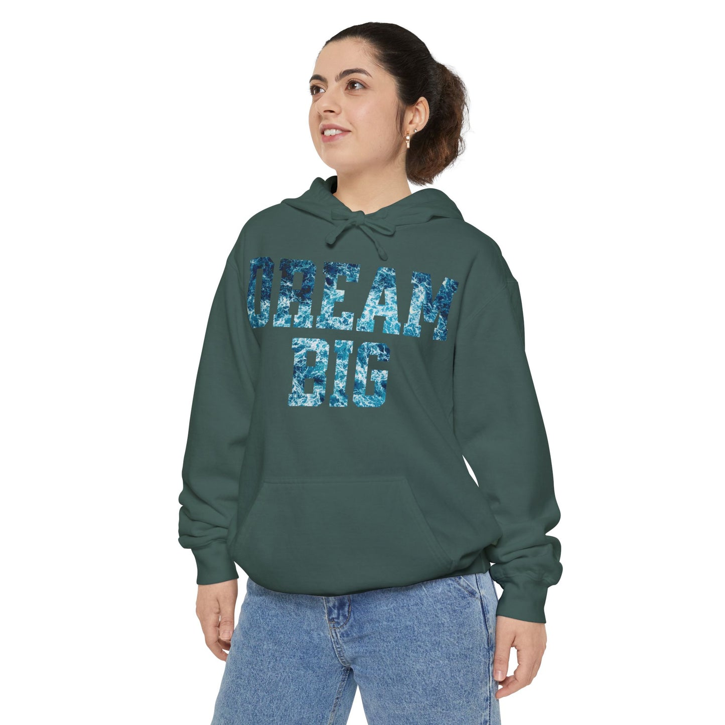 Dream Big Garment-Dyed Hoodie | Cozy Unisex Hoodie for Inspiration & Motivation, Perfect for Gifting, Warmth & Style