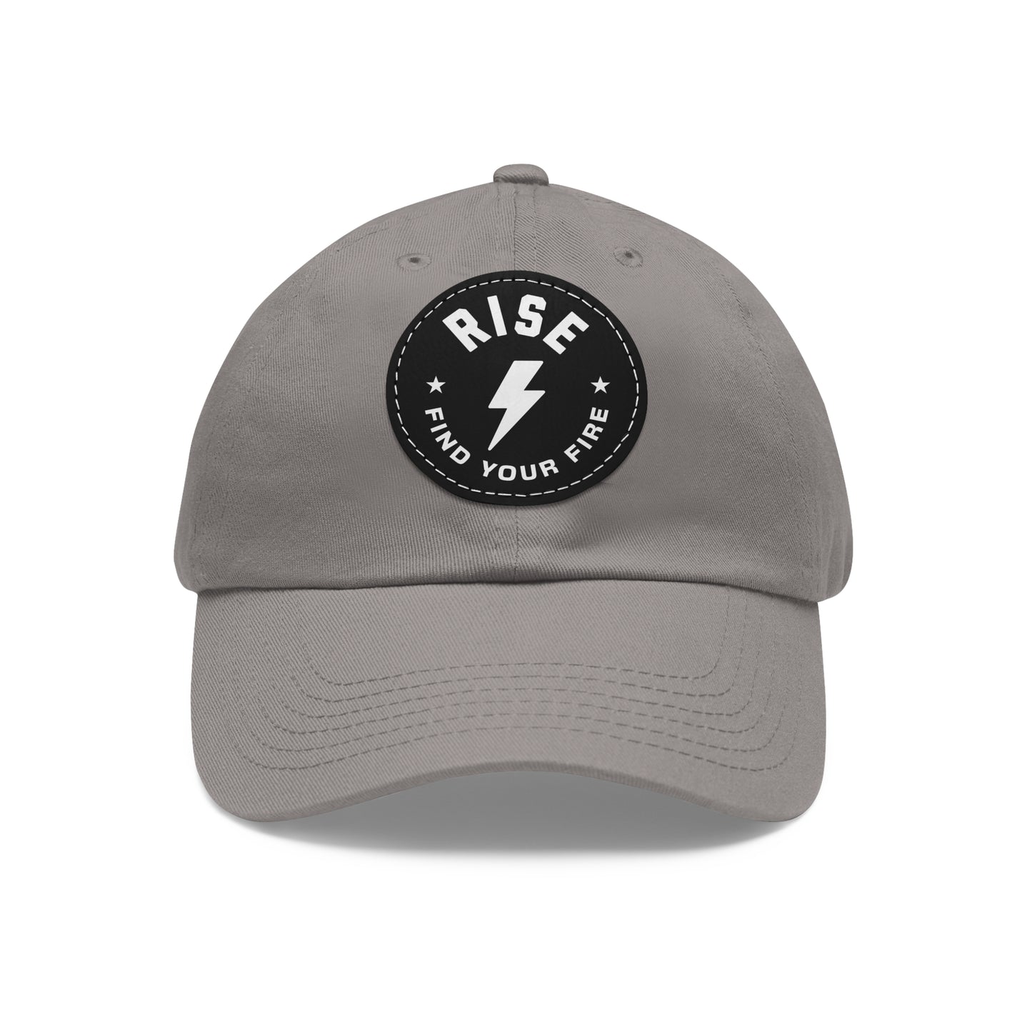 Motivational Dad Hat with Leather Patch, Custom Baseball Cap, Stylish Sun Hat