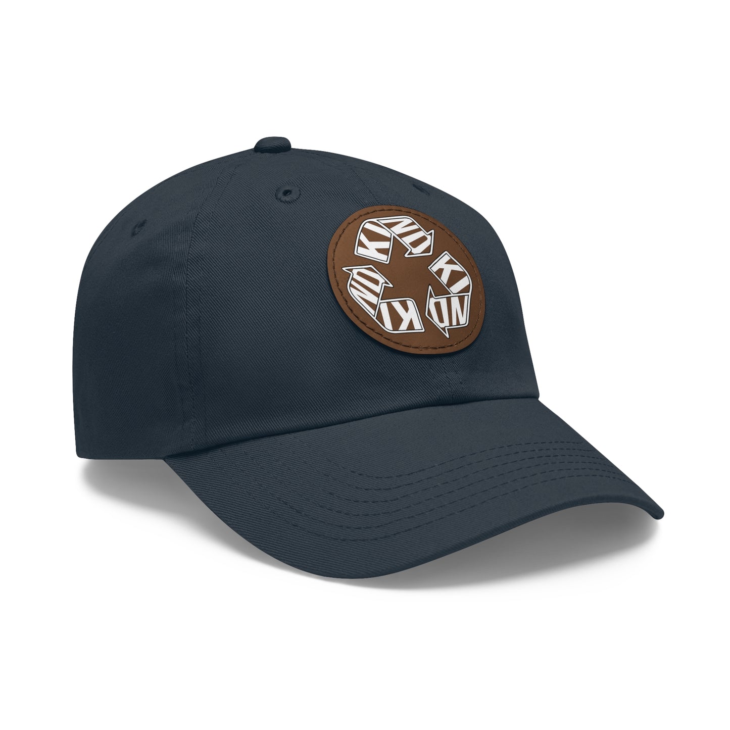 KIND Dad Hat with Leather Patch, Motivational Baseball Cap, Stylish Sun Hat
