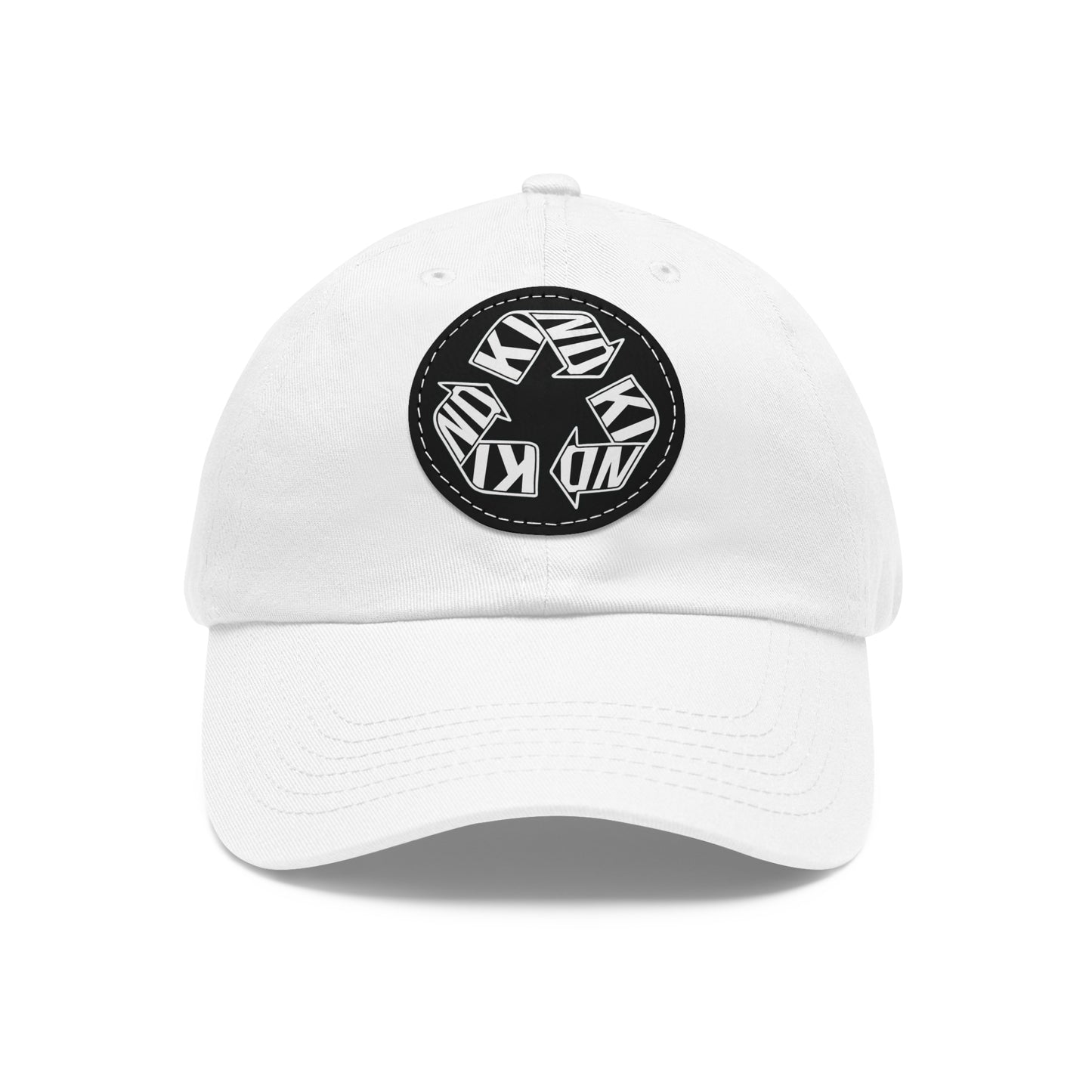 KIND Dad Hat with Leather Patch, Motivational Baseball Cap, Stylish Sun Hat