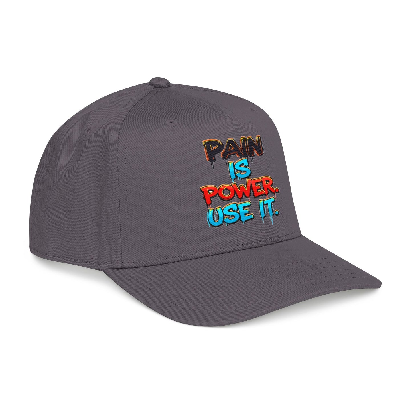 Baseball Cap — "Pain Is Power. Use It." Motivational Streetwear Hat