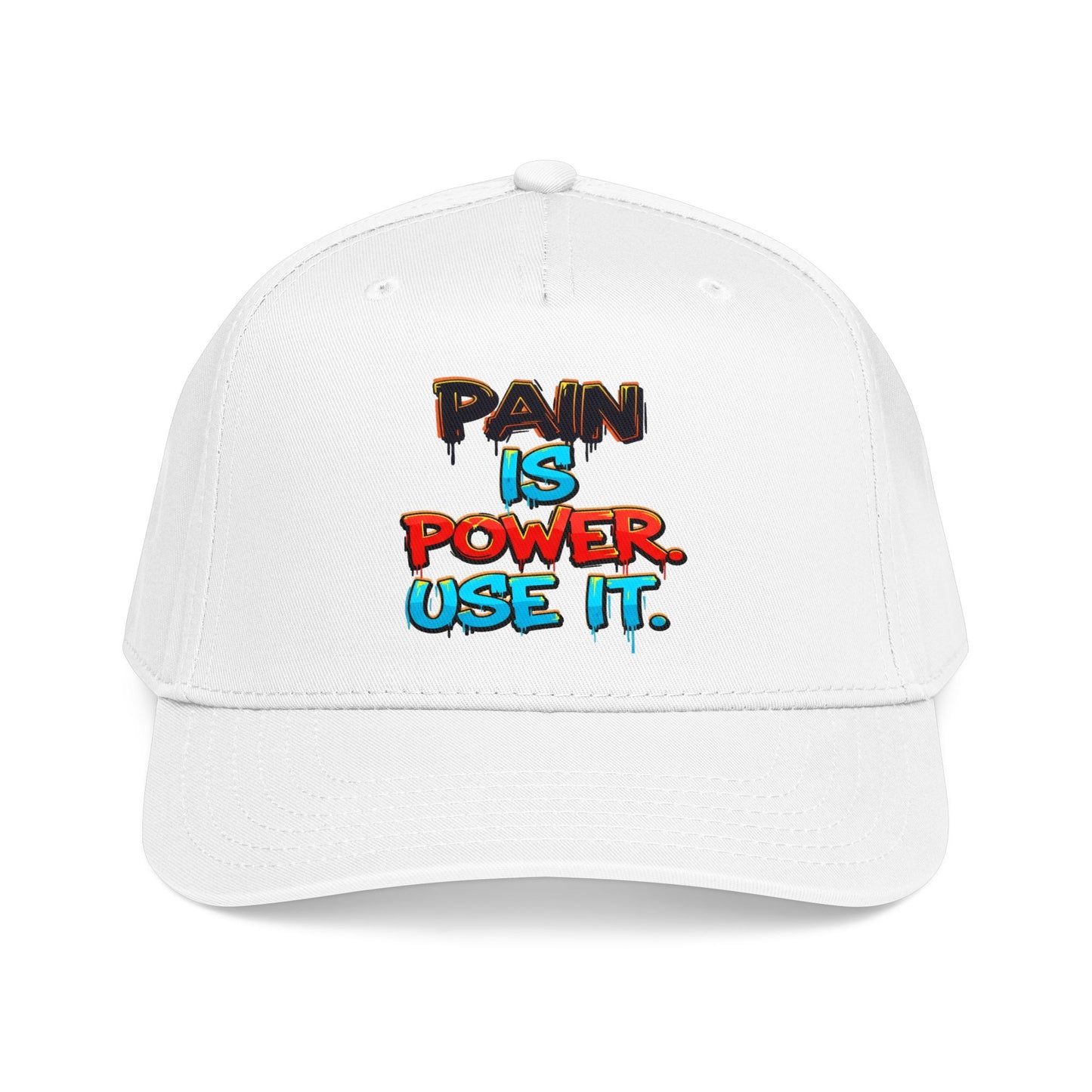 Baseball Cap — "Pain Is Power. Use It." Motivational Streetwear Hat