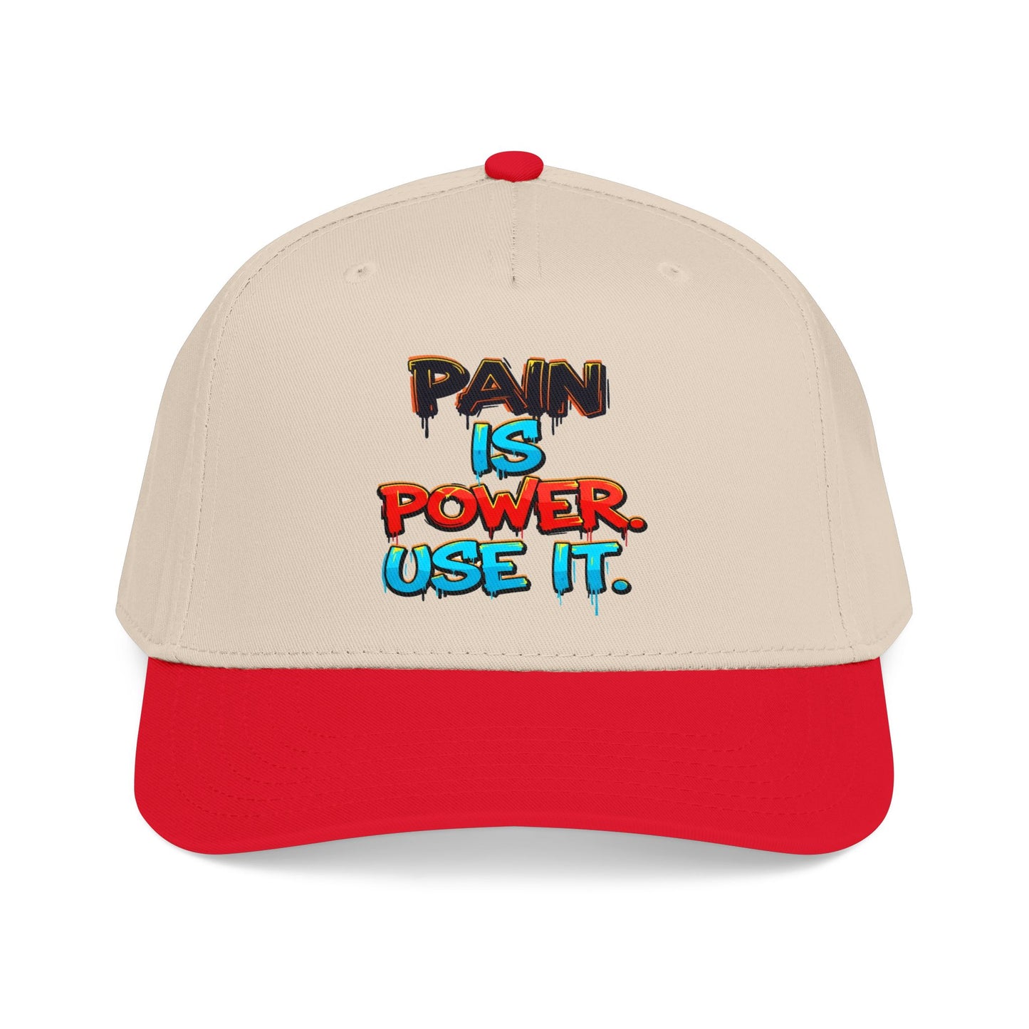 Baseball Cap — "Pain Is Power. Use It." Motivational Streetwear Hat